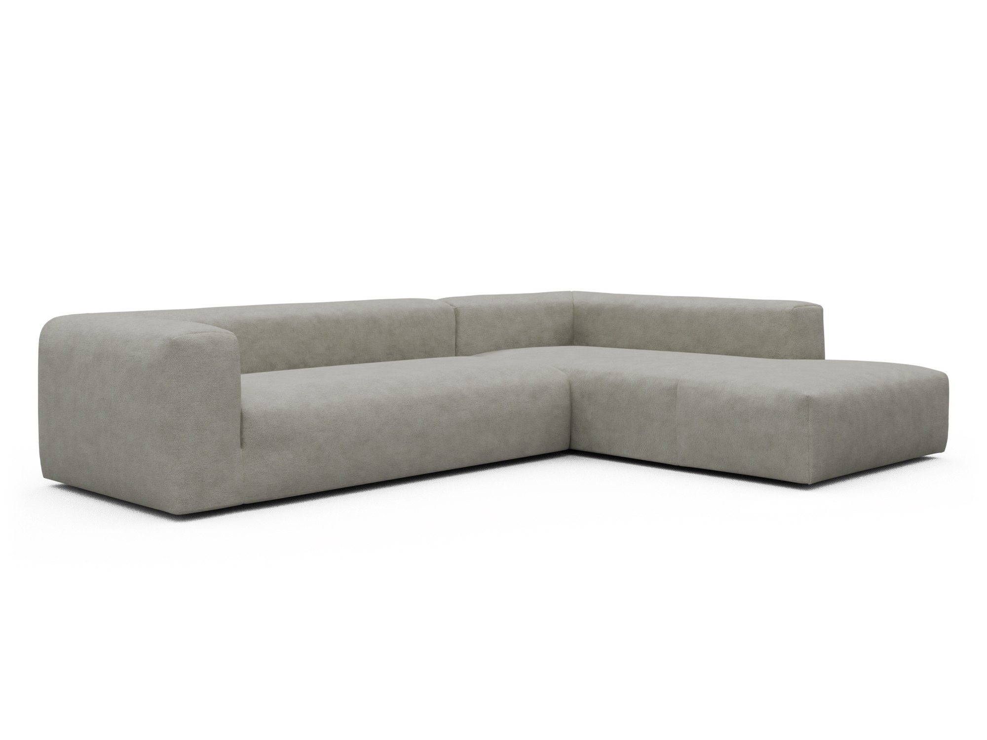 Skandi Home Ecksofa Fred Relax-Ecke rechts mit 2,5-Sitzer Carreno-Moon-Stone-White moebelfaktor