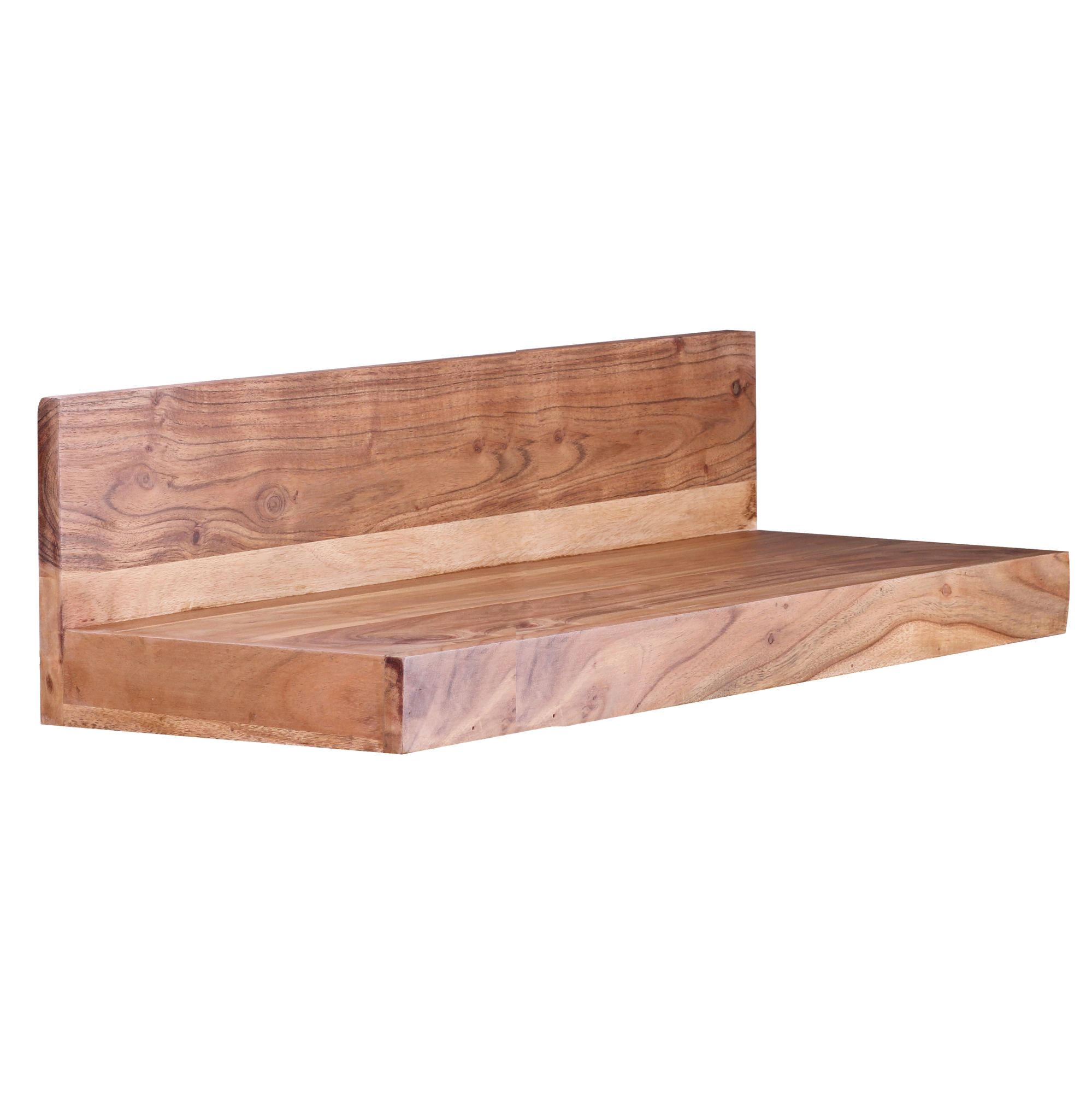 Wandregal Aalvik Massivholz Akazie 80 × 23 × 17 cm