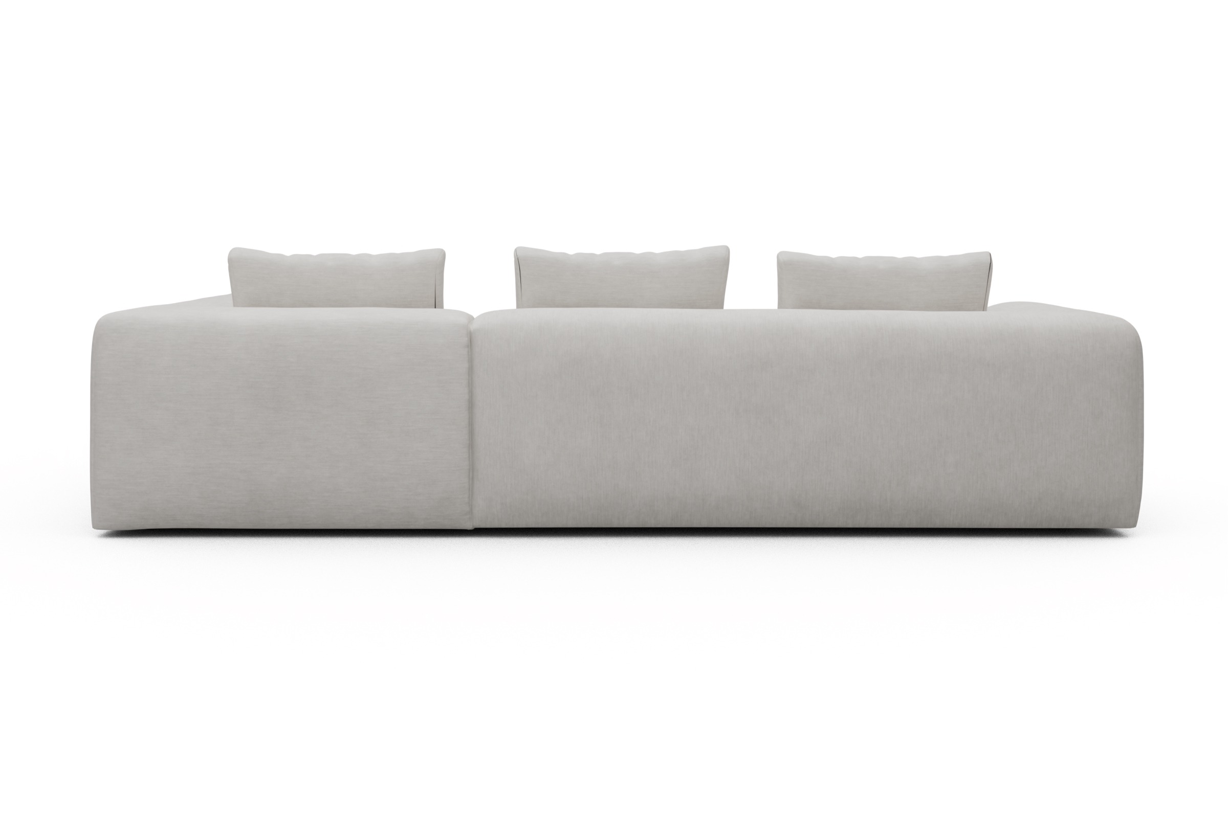 Ecksofa Fred Relax-Ecke rechts mit 2,5-Sitzer Vivus-Dusty-Off-White