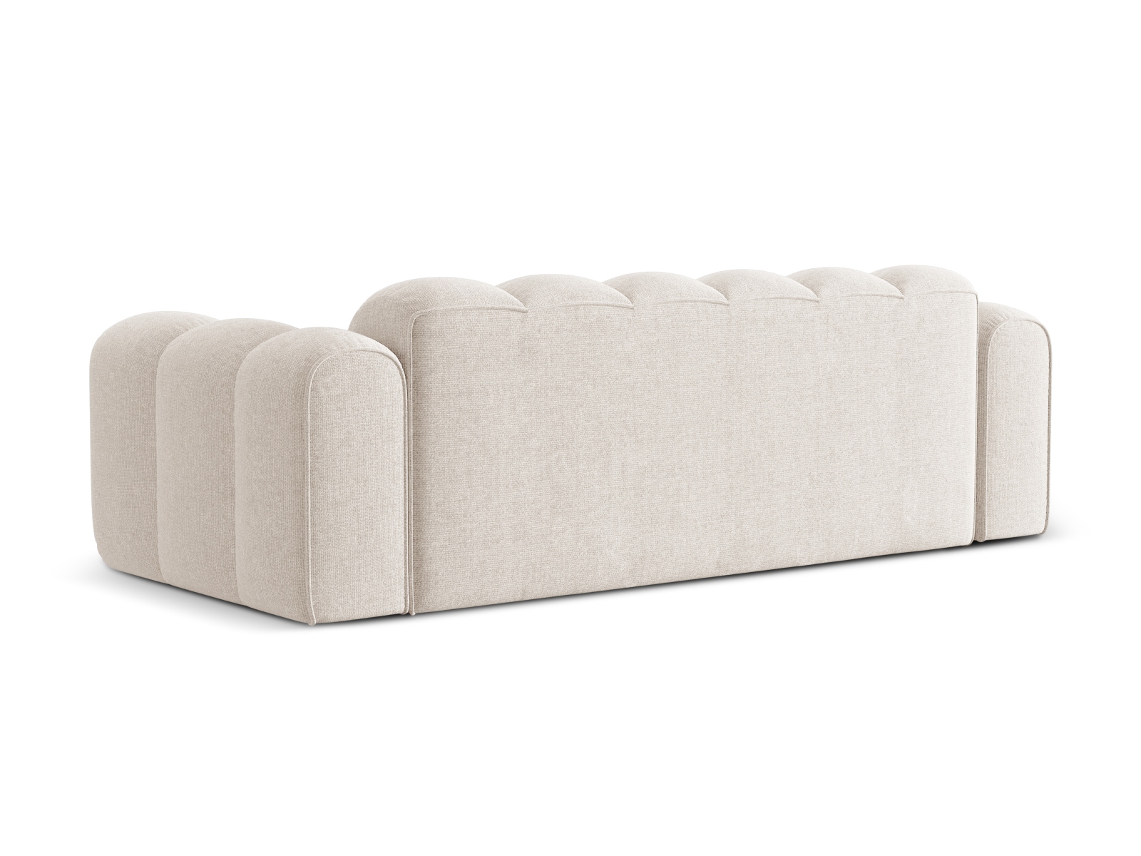 Cosmopolitan Design Sofa Treno 4-Sitzer Chenille Eden Helles Beige