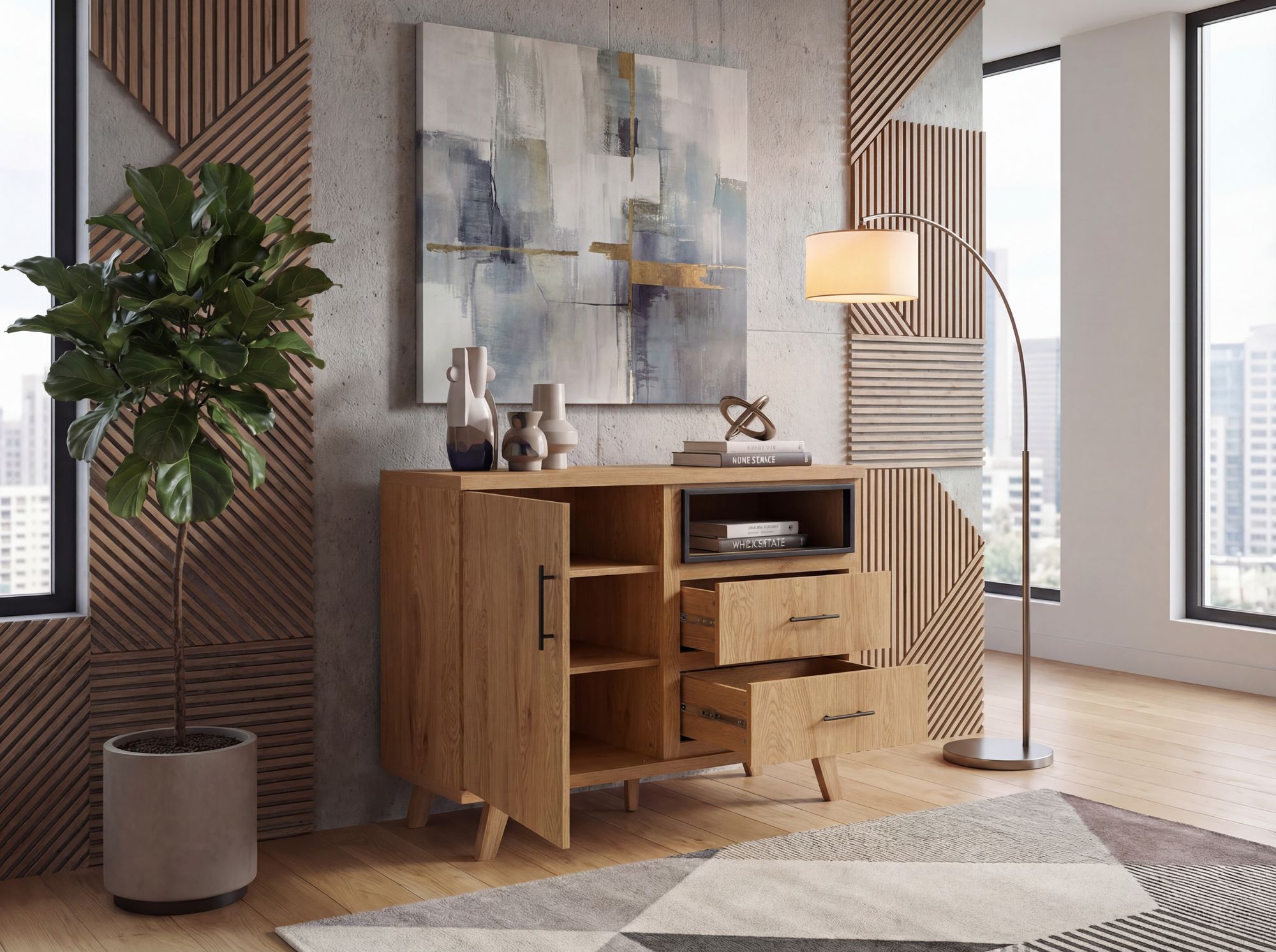 Sideboard Stranda Braun 116 × 40 × 95 cm