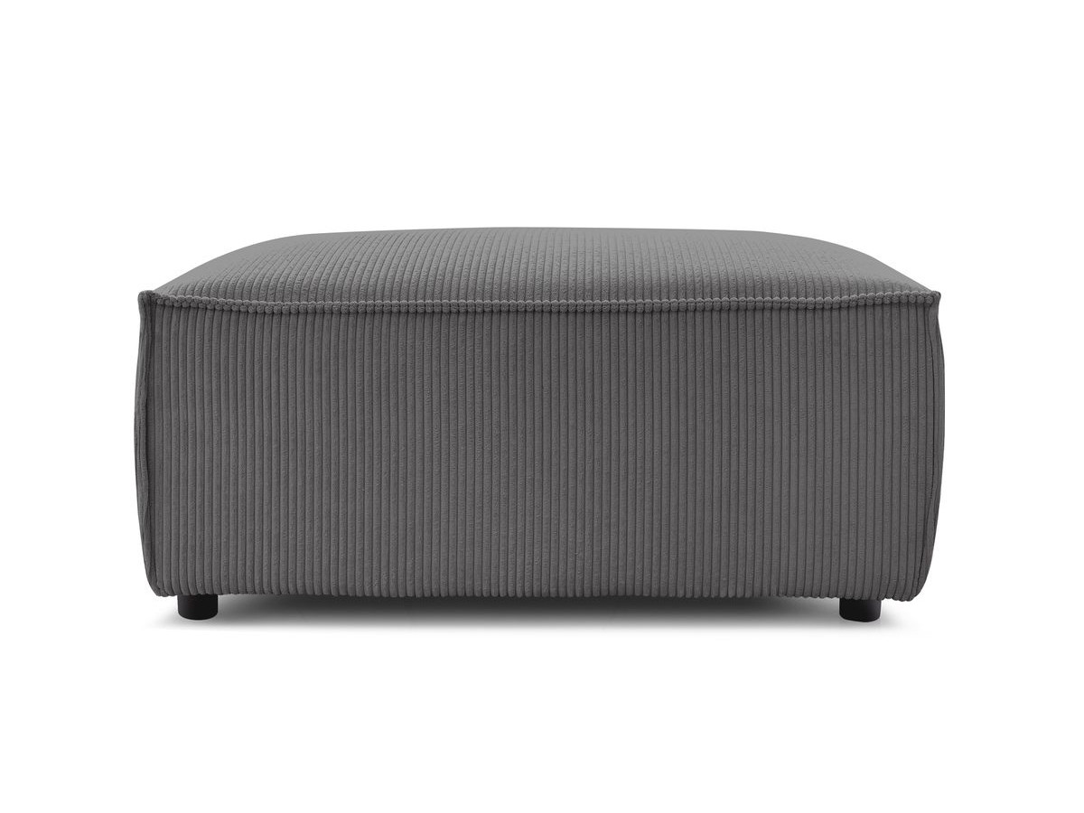 Bobochic Nihad Pouf Cordsamt Dunkelgrau
