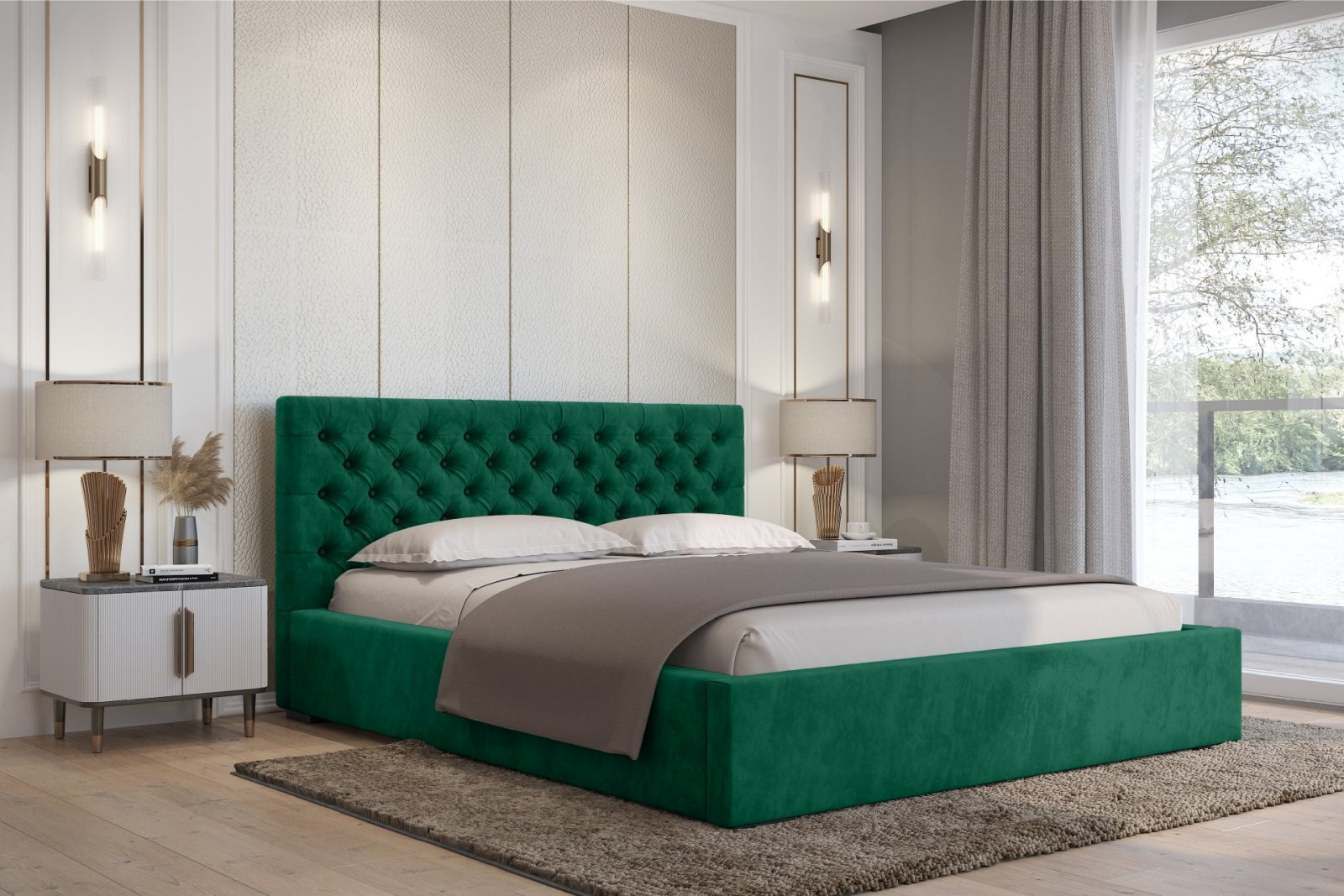 Polsterbett SENTO-I Magic-Velvet 180 mit Holzrahmen Magic-Velvet 2225 moebelfaktor