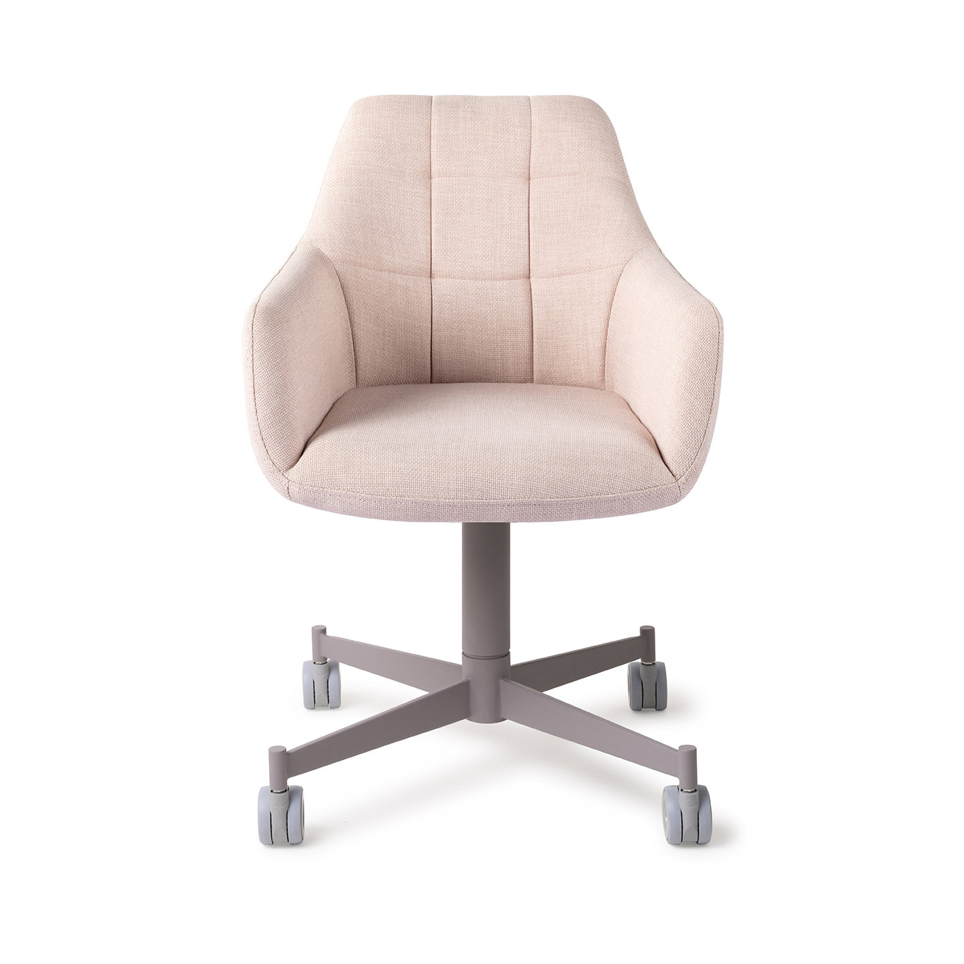 Jesper Home Esszimmerstuhl Noto Petal Pink Caster Grau
