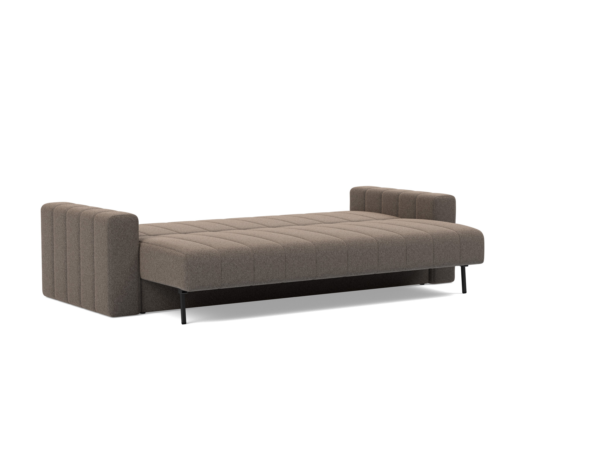 Schlafsofa Akello mit Armlehnen Boucle Skandi 530-Taupe