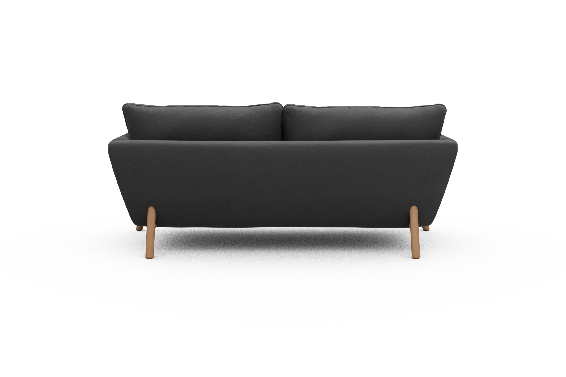 Sofa Emil 2-Sitzer Beinfarbe Eiche Natur Satya-Zinc