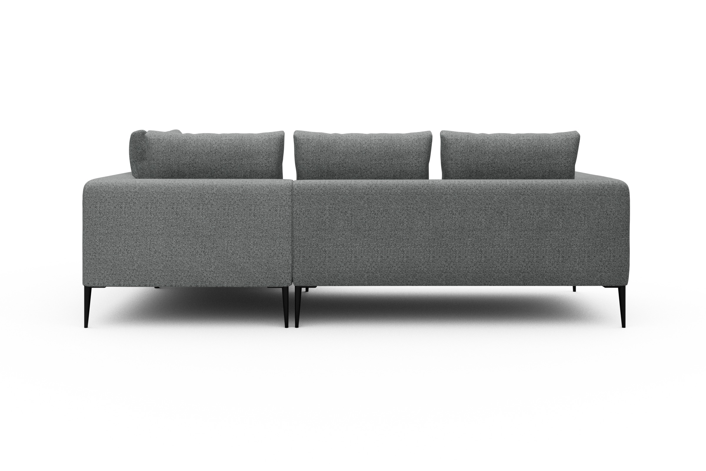 Ecksofa Paul Relax-Ecke rechts mit 2-Sitzer Aivi-Gravet-Grey