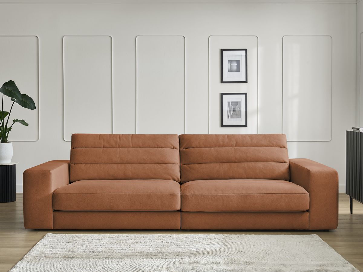 Bobochic Sierra Sofa 3-Sitzer Samt Orange