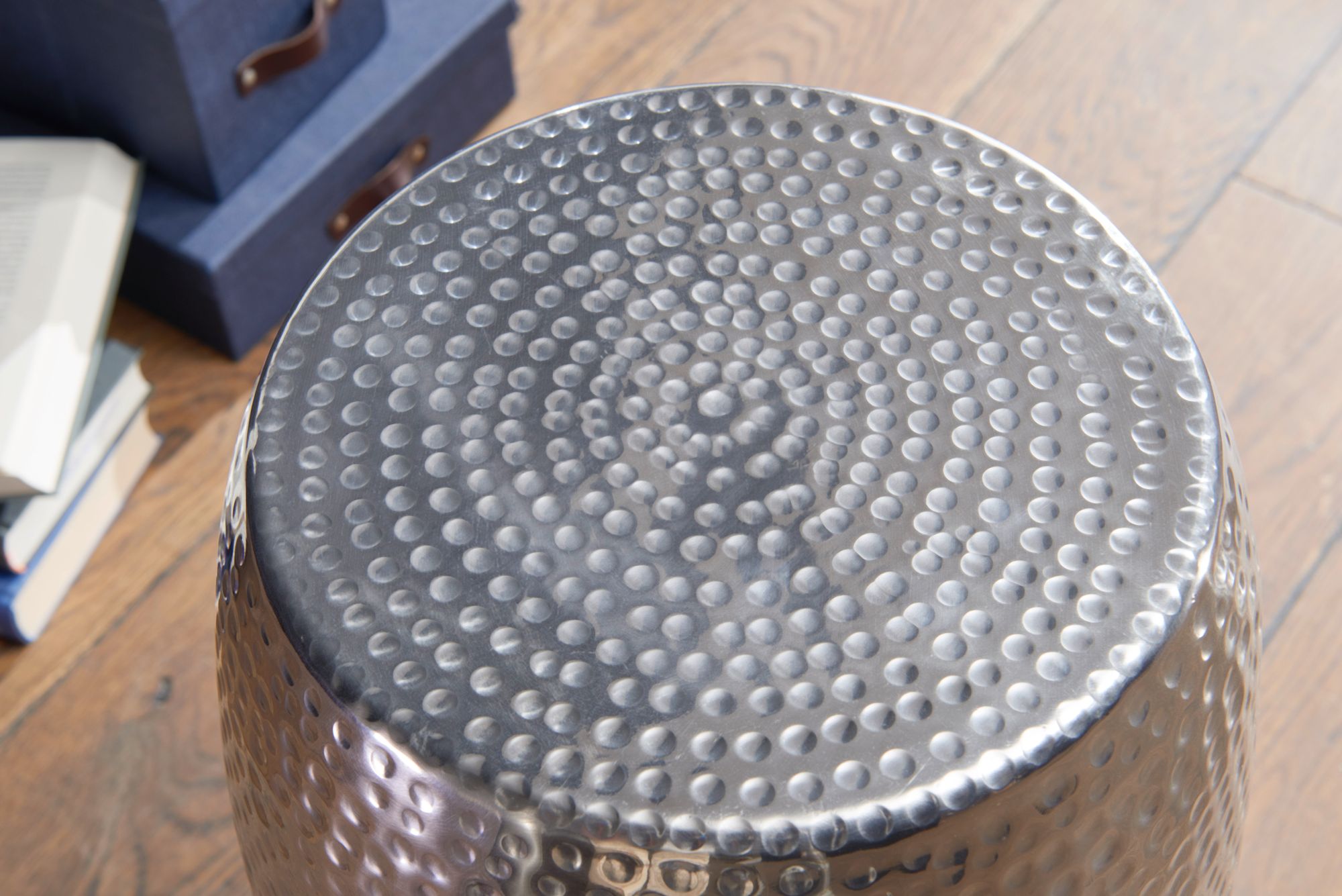 Beistelltisch Vega Aluminium Silber Ø 30 × H 49,5 cm