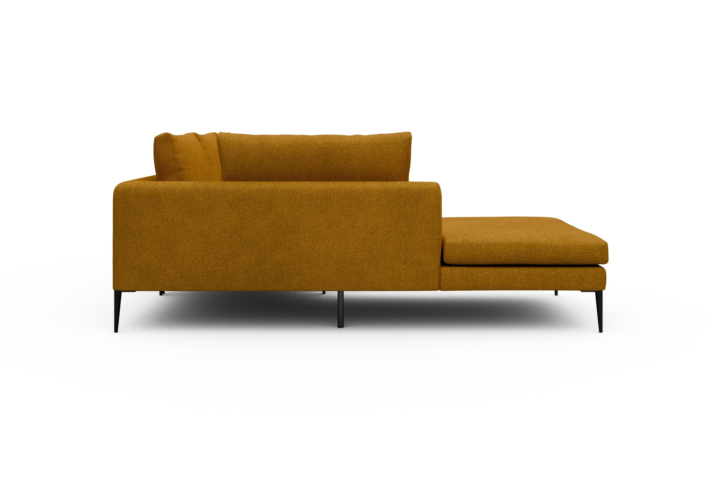 Ecksofa Paul Relax-Ecke links mit 2-Sitzer Boucle-Ochre