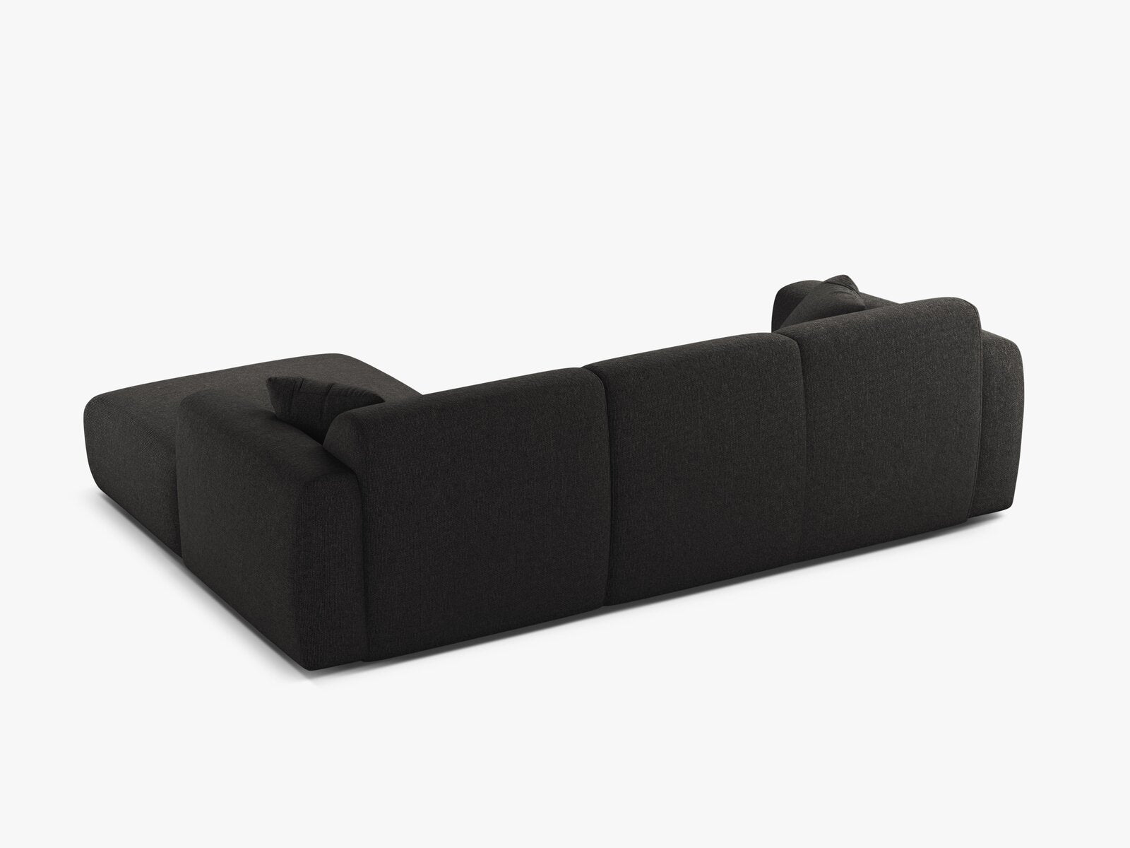 Micadoni Ecksofa Molino 4-Sitzer Rechts Chenille Eden Anthrazit