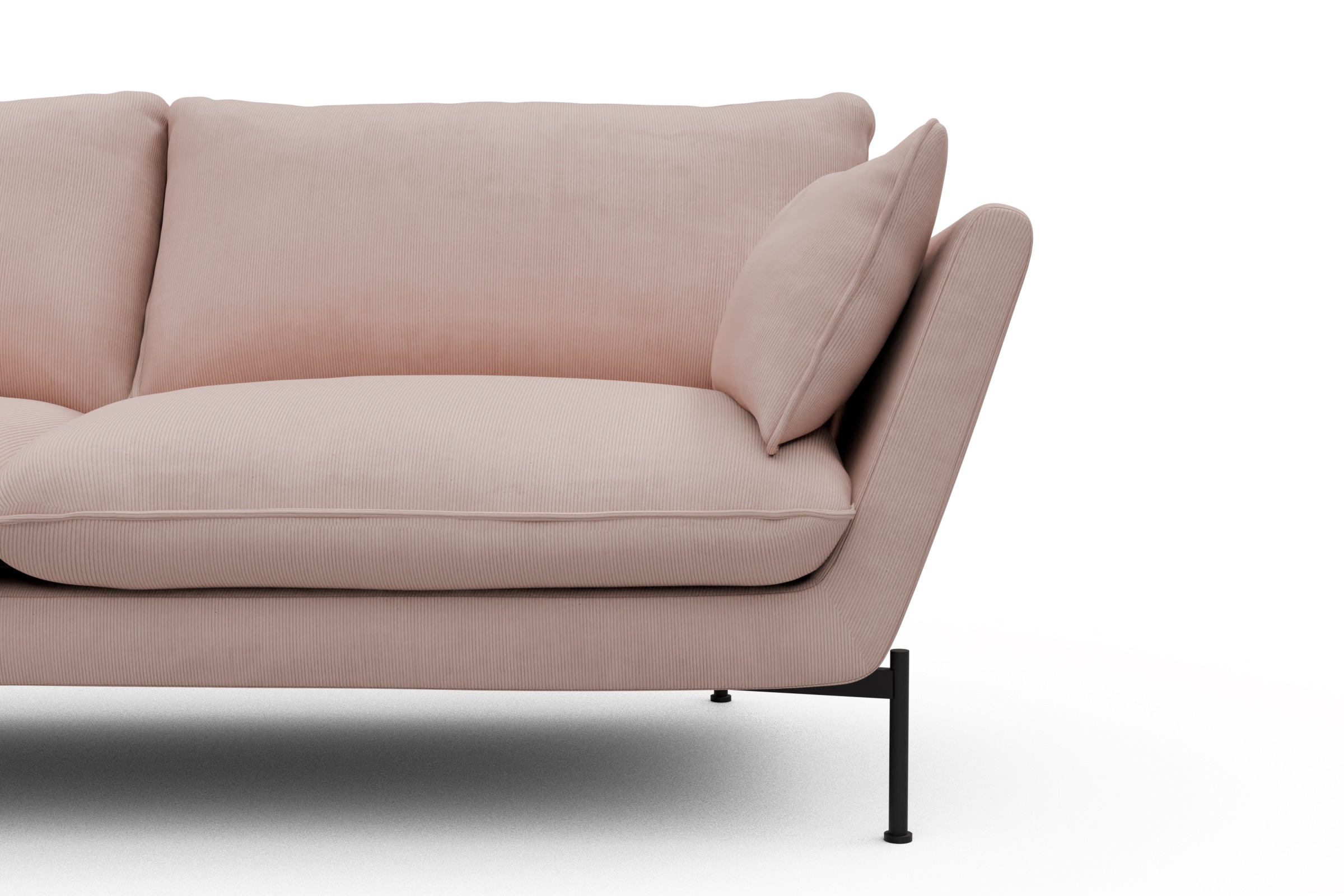 Sofa Anton 2-Sitzer Cordufine-Blush