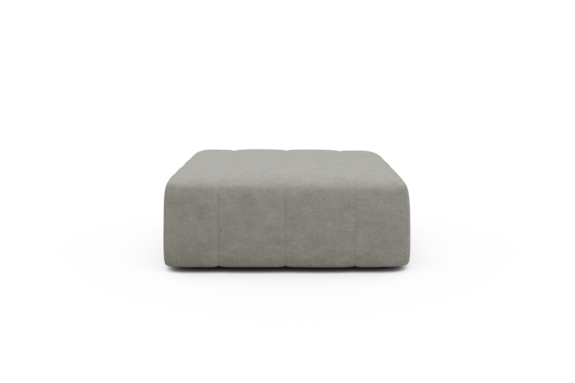 Sitzhocker Hugo Ottomane Carreno-Moon-Stone-White