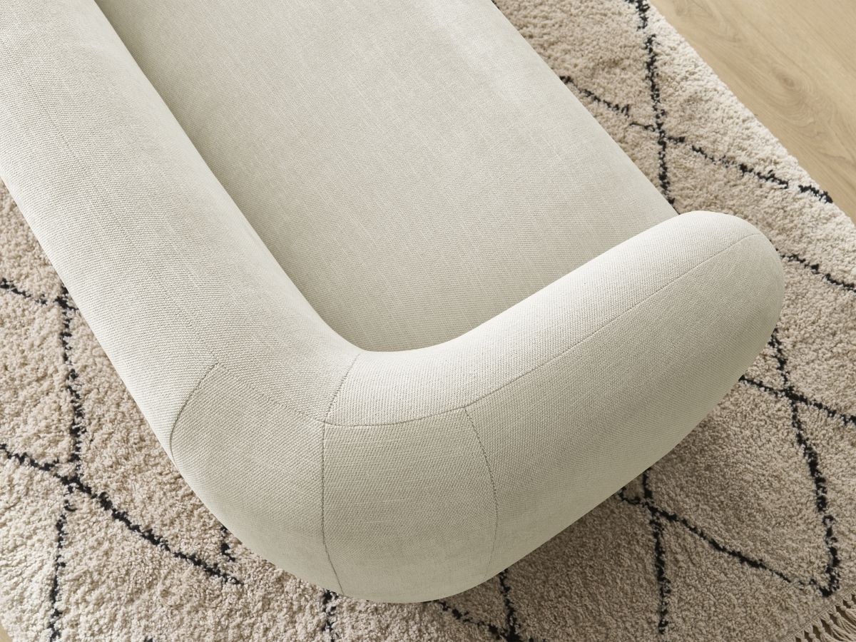Bobochic Celine Sofa 2-Sitzer Stoff Beige