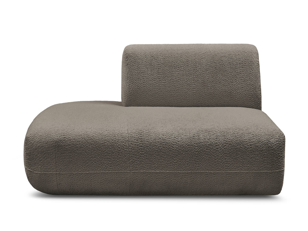 Bobochic Anda Sofamodul 2-Sitzer Chenille Taupe Ecke links