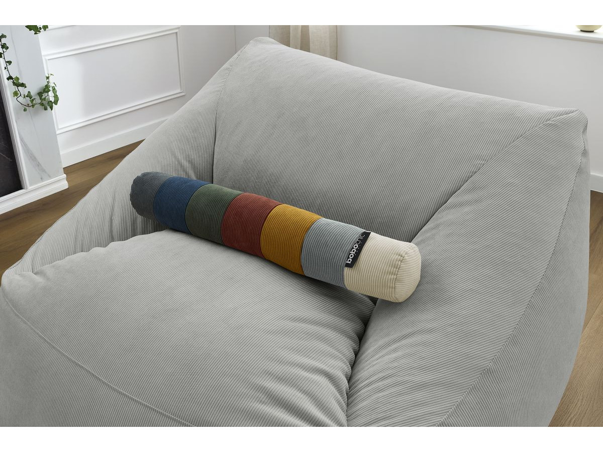 Bobochic Lilibet Pouf Cordsamt Hellgrau