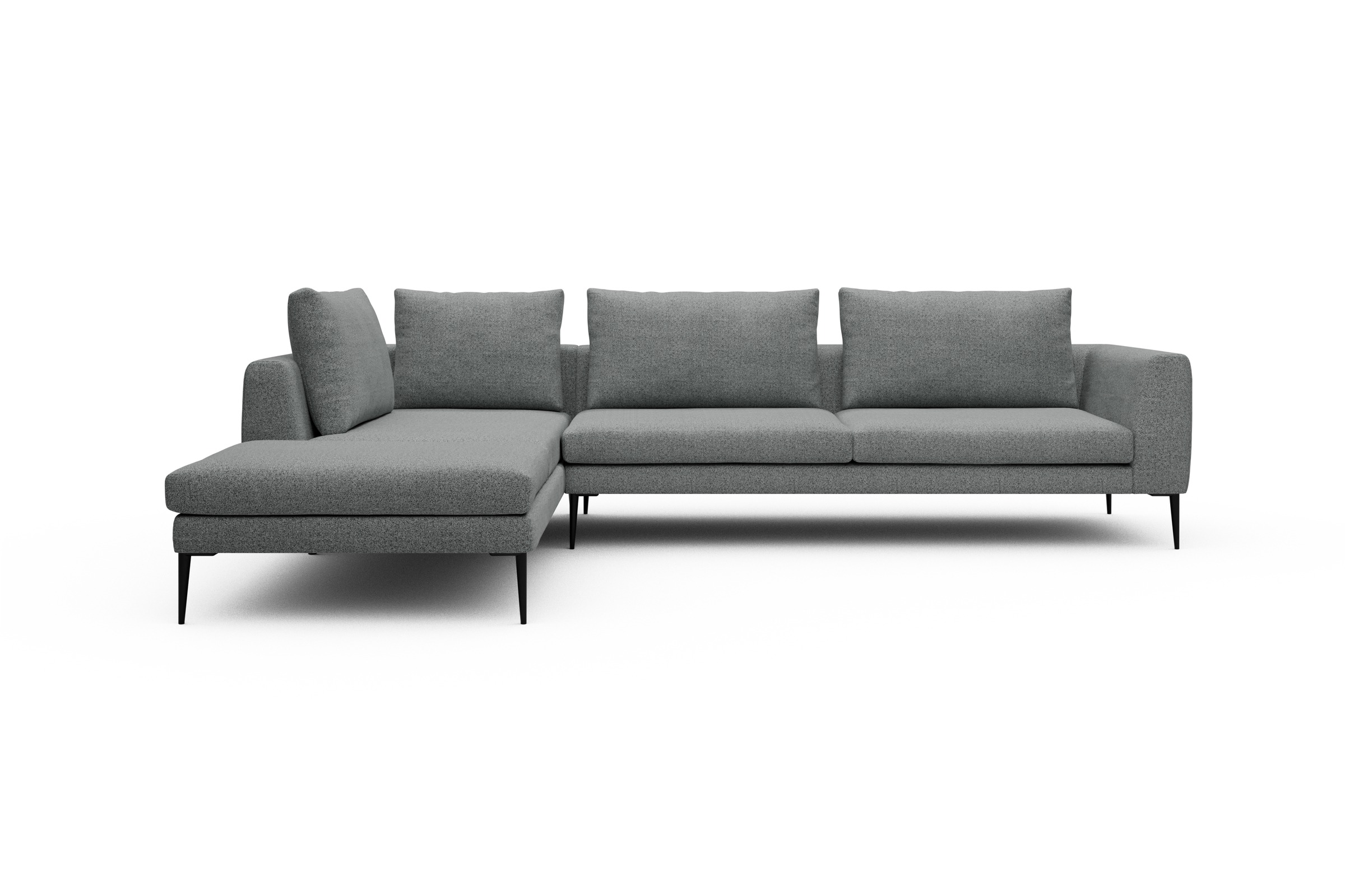 Skandi Home Ecksofa Paul Relax-Ecke rechts mit 3-Sitzer Aivi-Gravet-Grey moebelfaktor