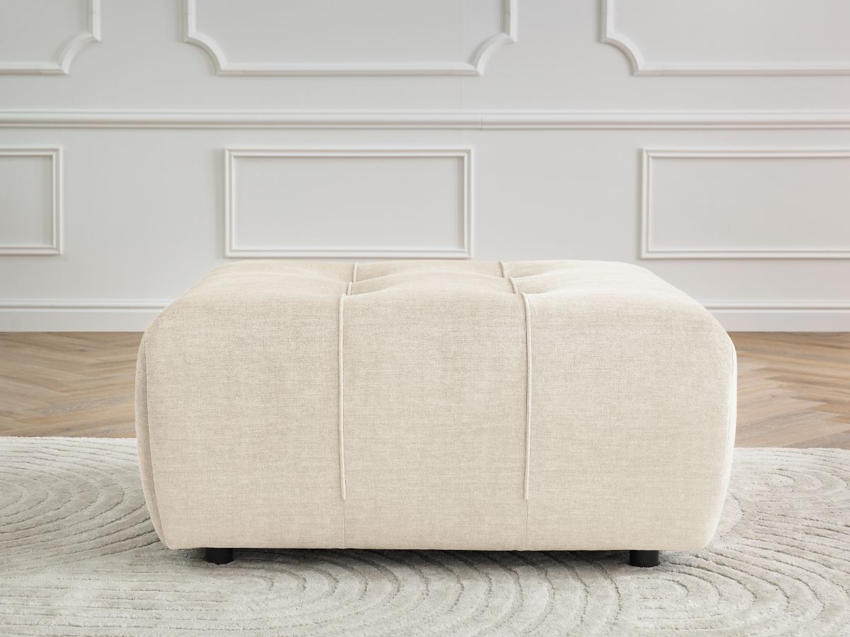 Bobochic Arsene Pouf Samt Beige