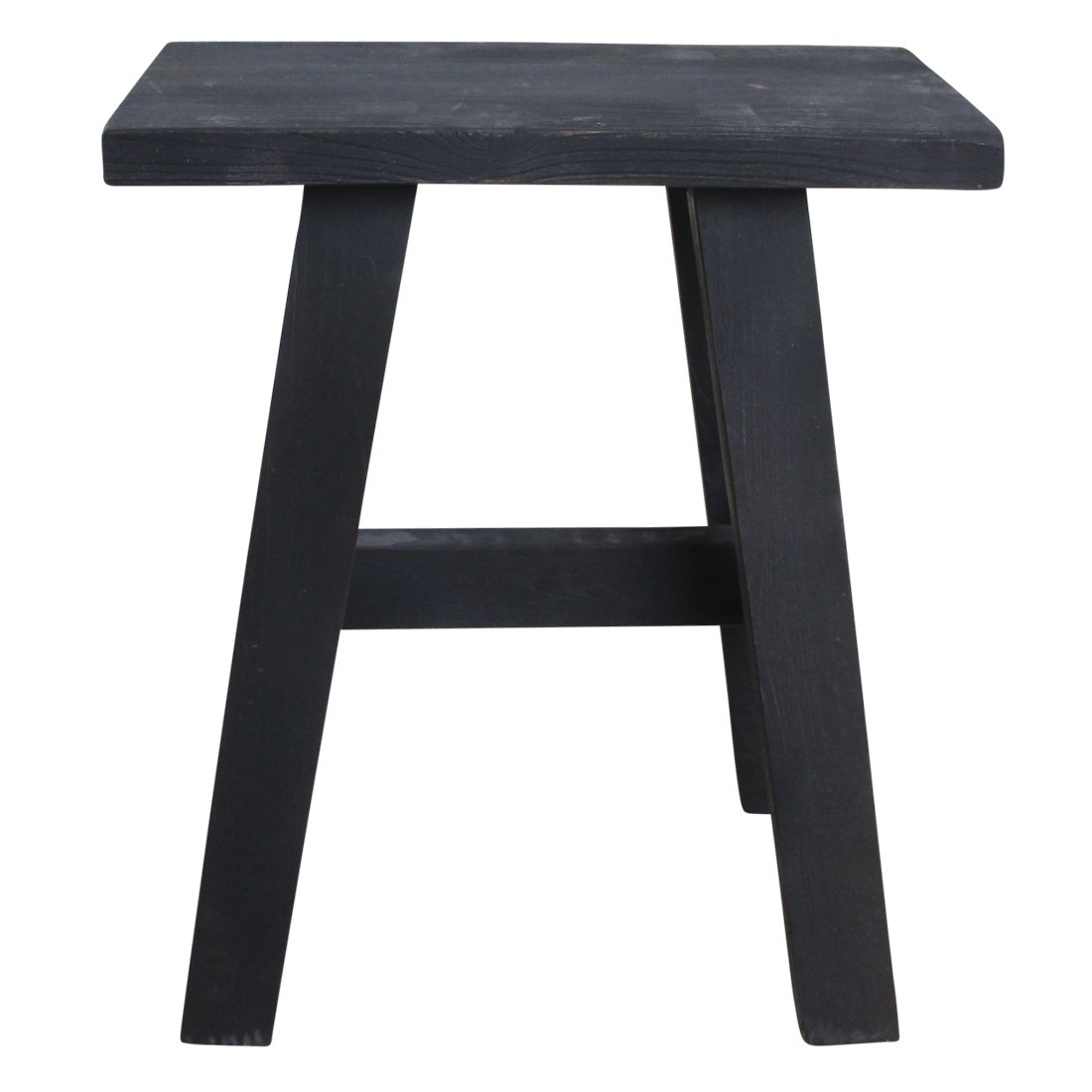 Raw Materials Schwarze Bushaltestellenbank mittel 45x20x50cm