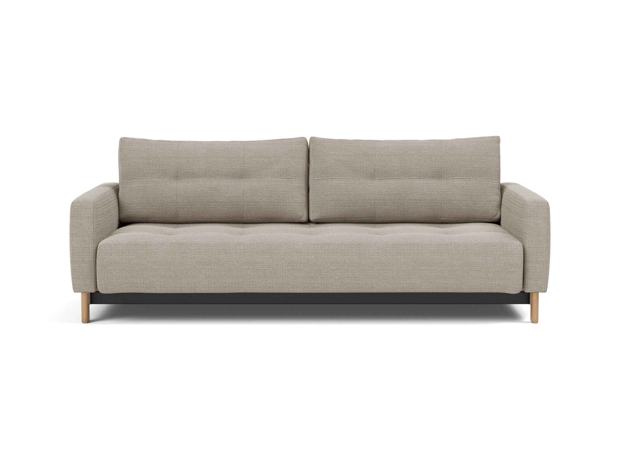 Schlafsofa Pyxis D.E.L. Strukturierter Stoff Kenya 579-Gravel