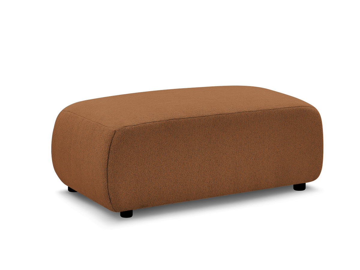 Bobochic Jana Pouf 63 × 114 cm Melange-Stoff Orange