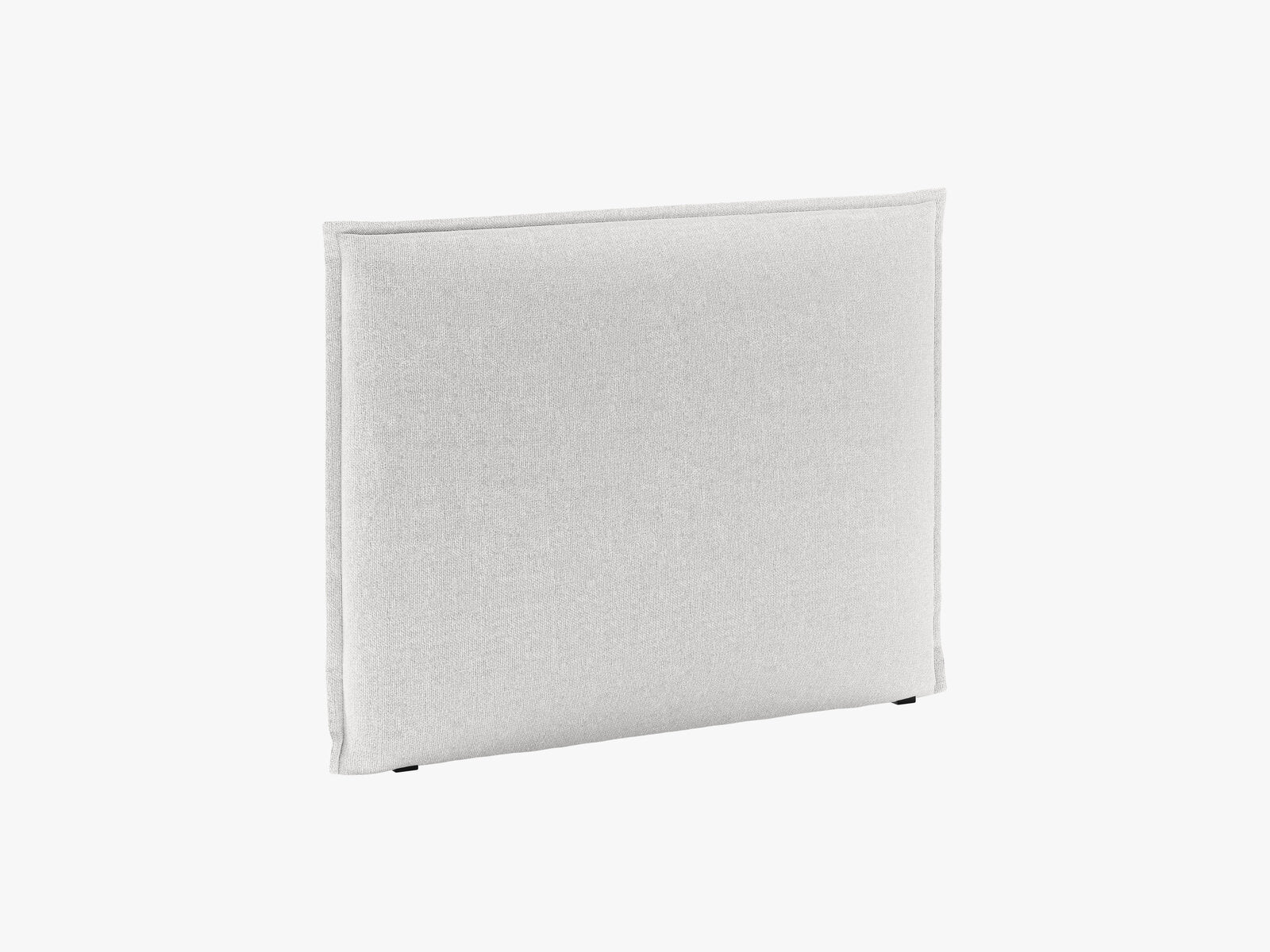 Micadoni Monica Samtiger Kopfteil 140 cm (H 120 cm) Chenille Eden Silber 160x120