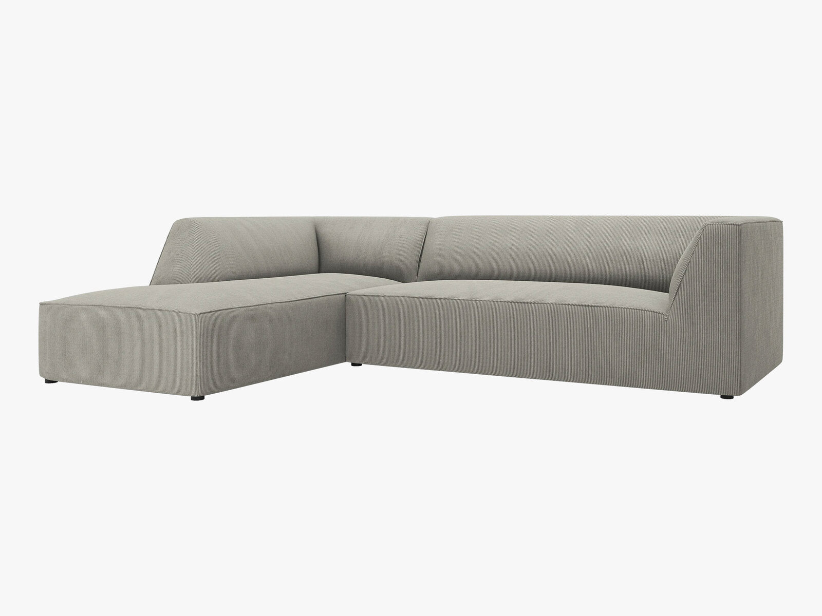Micadoni 4-Sitzer Modular Sofa Ruby Links Kord Scala Hellgrau