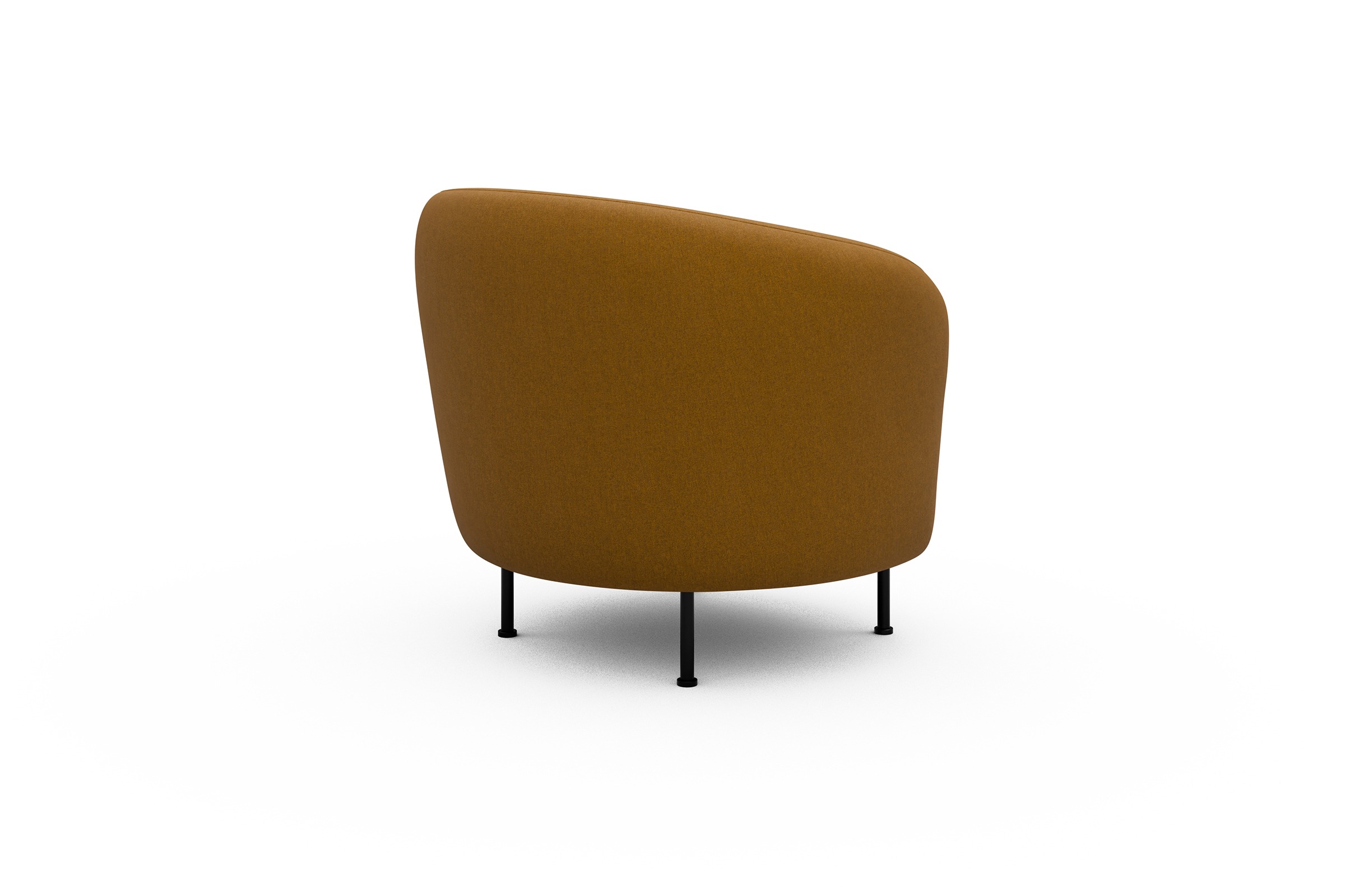 Sessel Ronda Metallbeine Schwarz Satya-Ocre