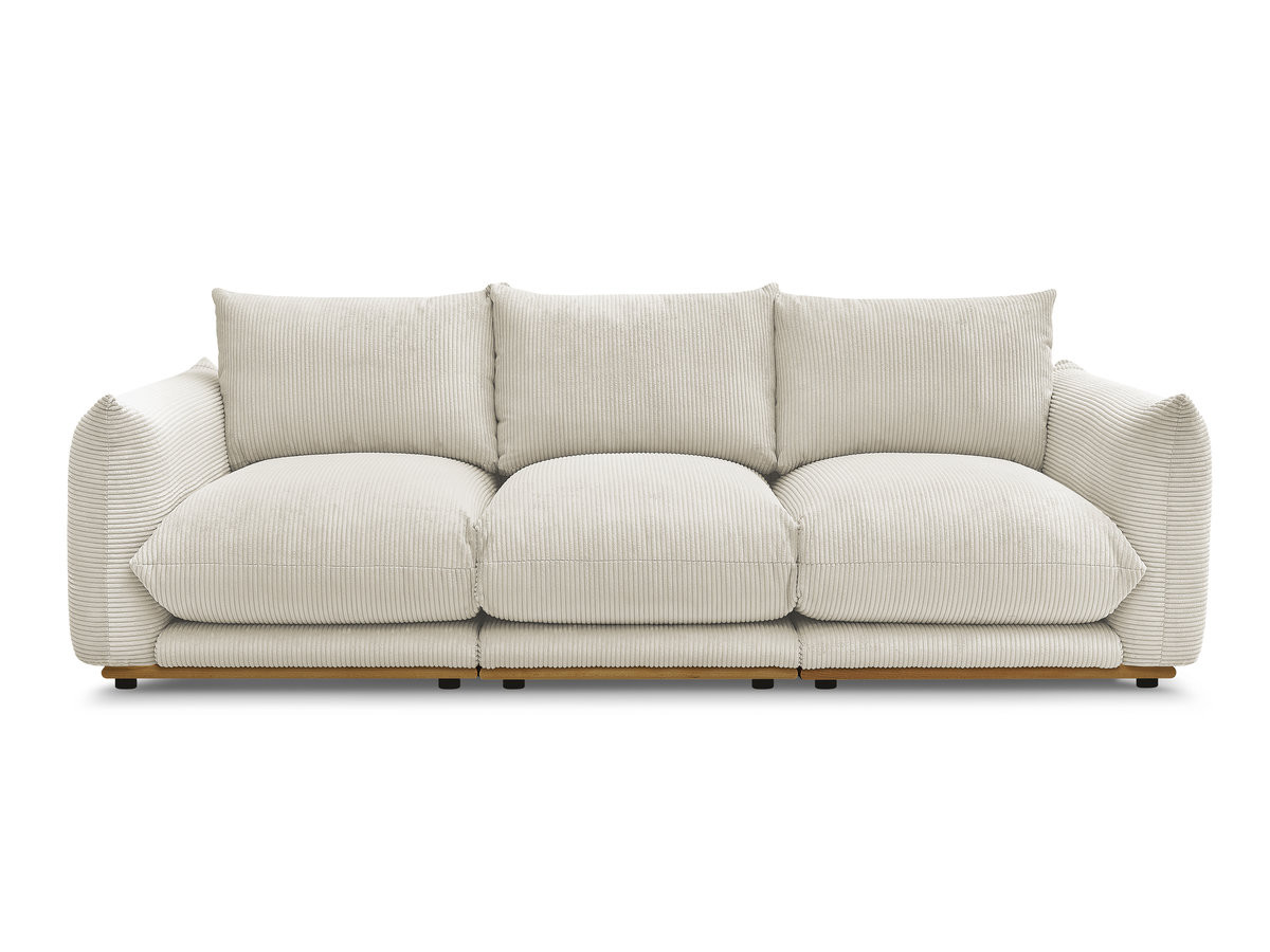 Bobochic Ernest Sofa 3-Sitzer 266 × 106 cm Cordsamt Beige