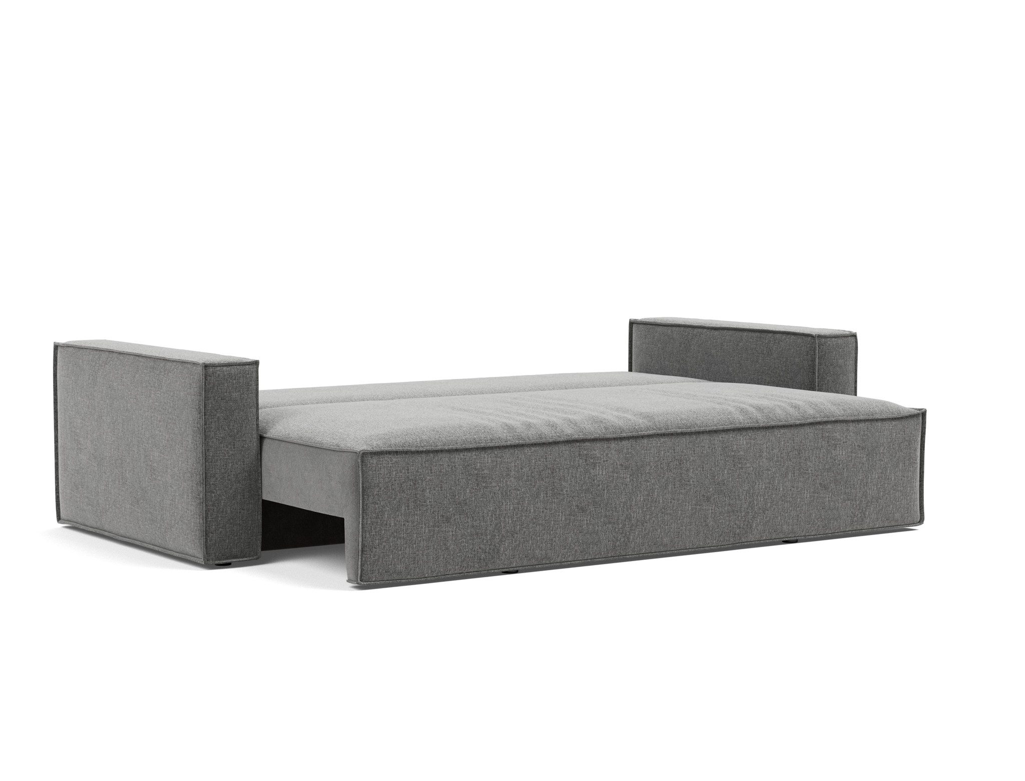 Schlafsofa Newilla Strukturierter Stoff Twist 563-Charcoal
