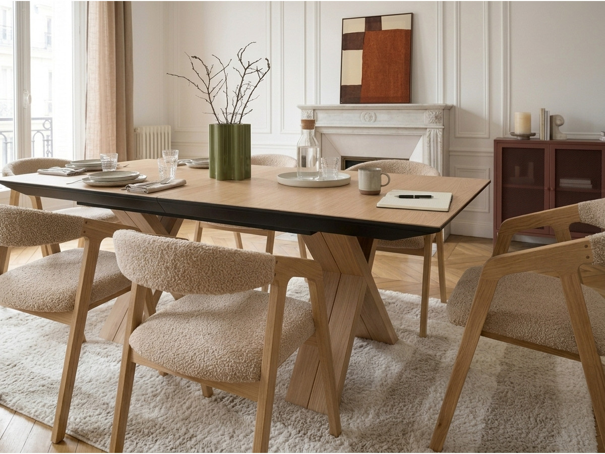 Bobochic Martha Esstisch ausziehbar Eiche furniert
