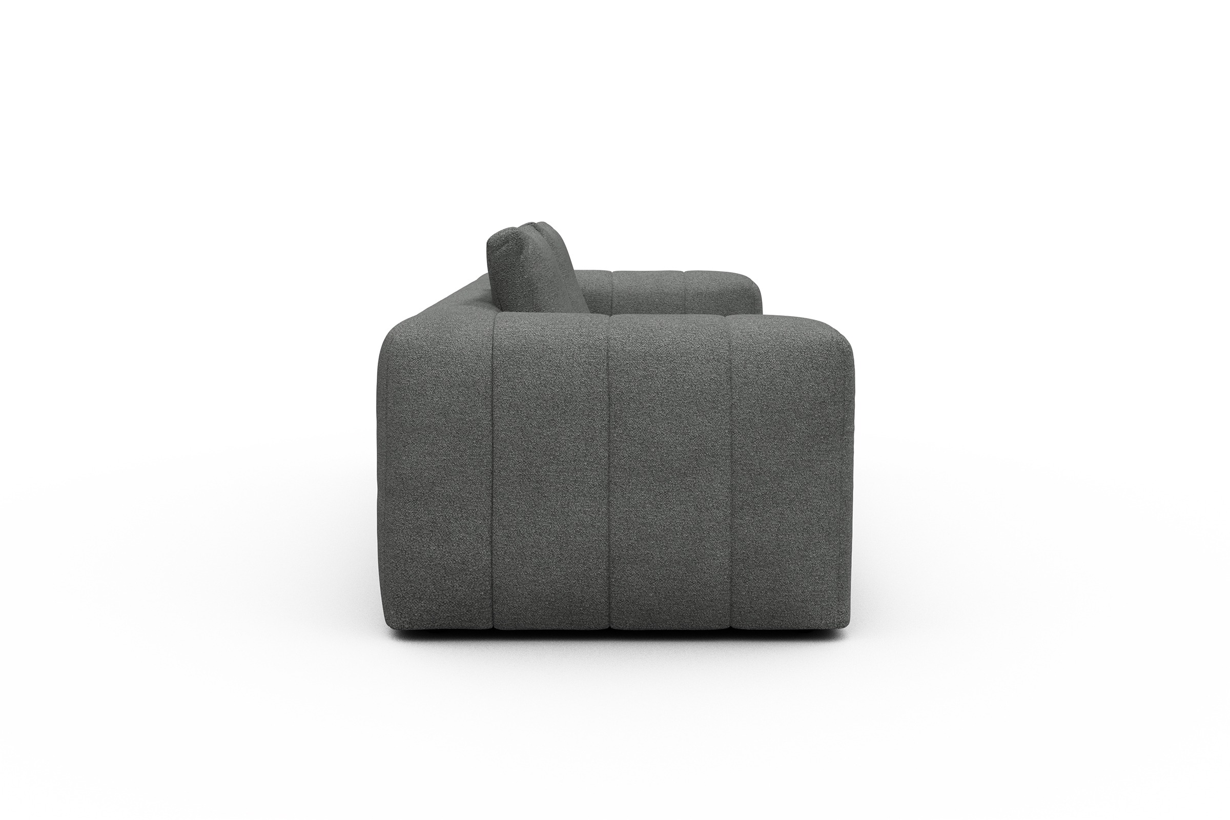 Sofa Hugo 3-Sitzer Boucle-Ash-Grey