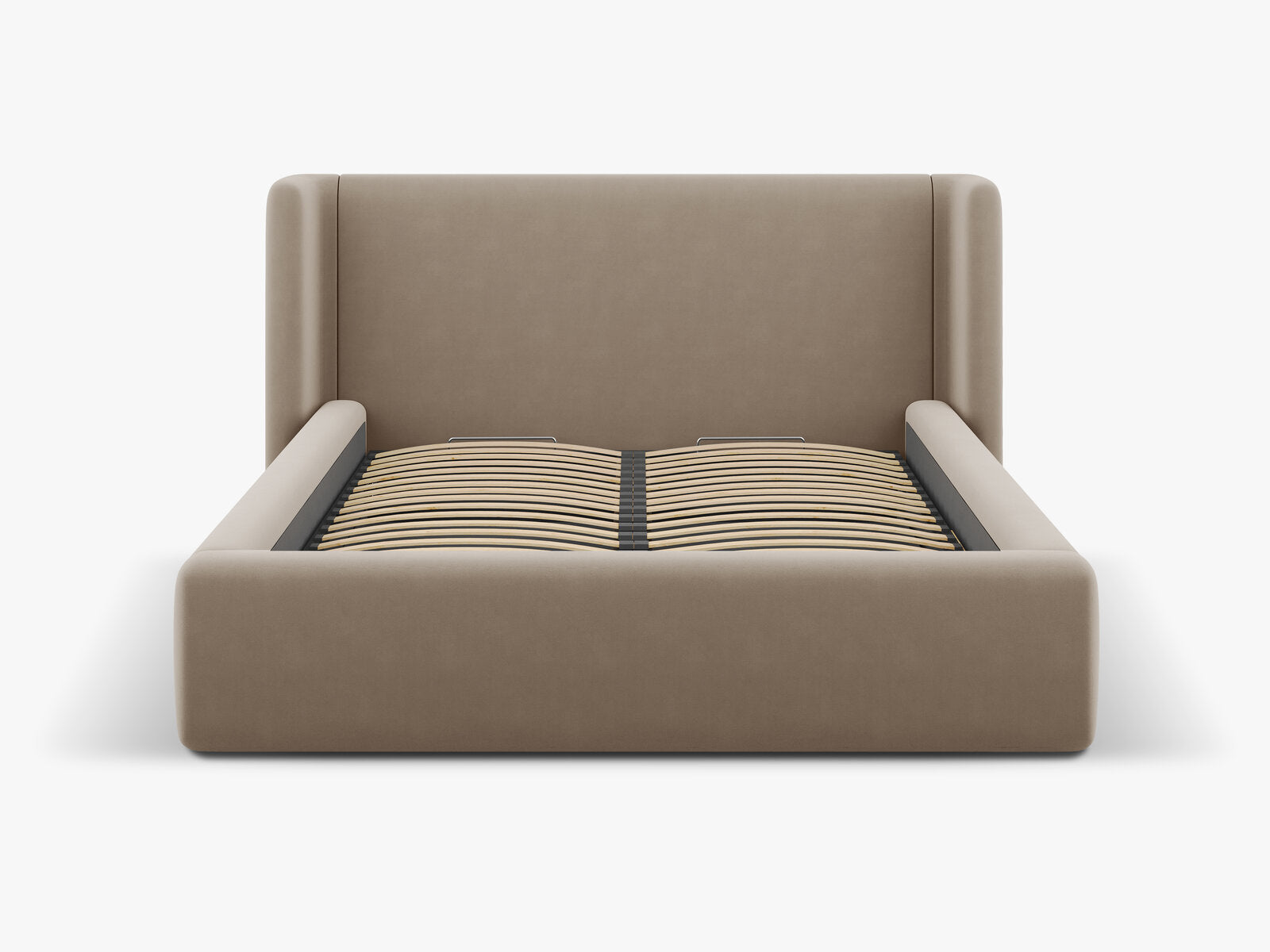 Micadoni Bett Jolene Samt Cappuccino 140x200