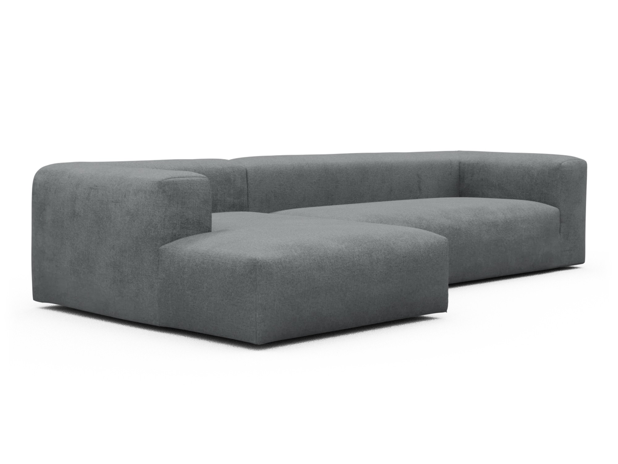 Skandi Home Ecksofa Fred Chaiselongue links mit 2,5-Sitzer Casone-Gravel-Grey moebelfaktor