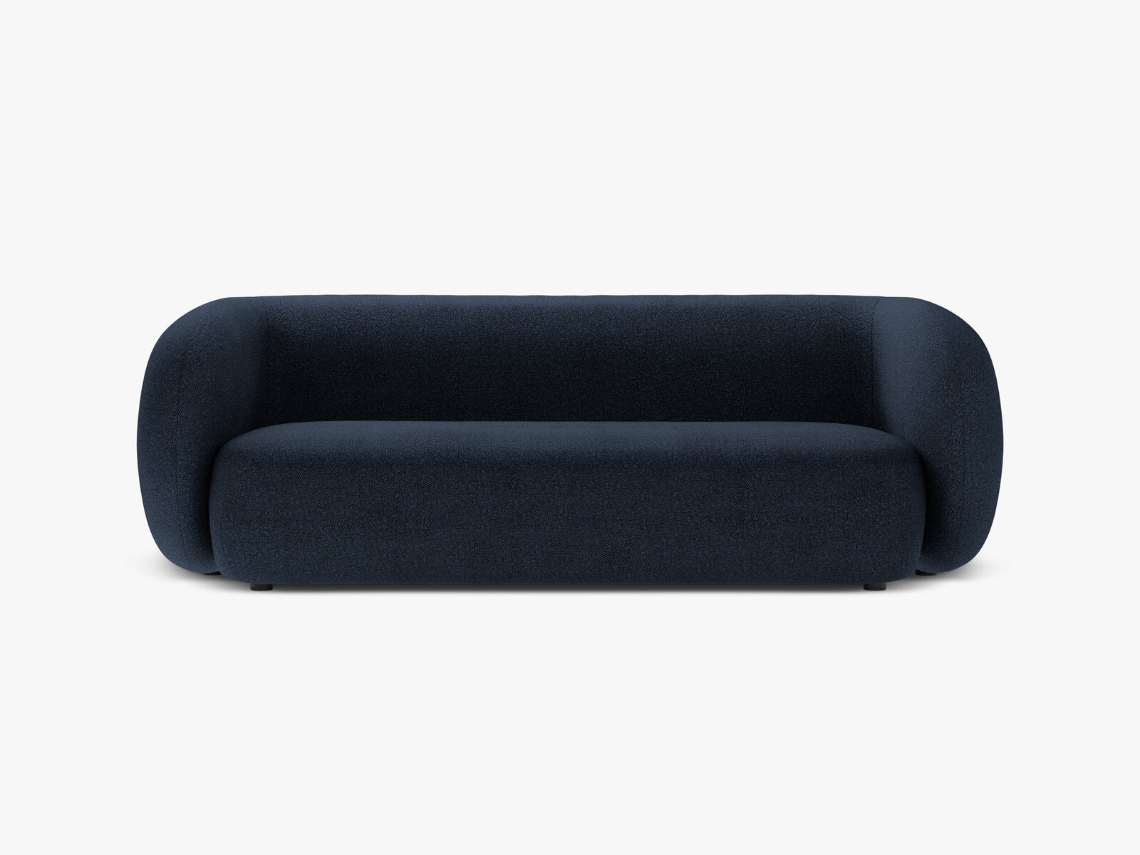 Micadoni Sofa Kate 3-Sitzer Boucle Dunkelblau