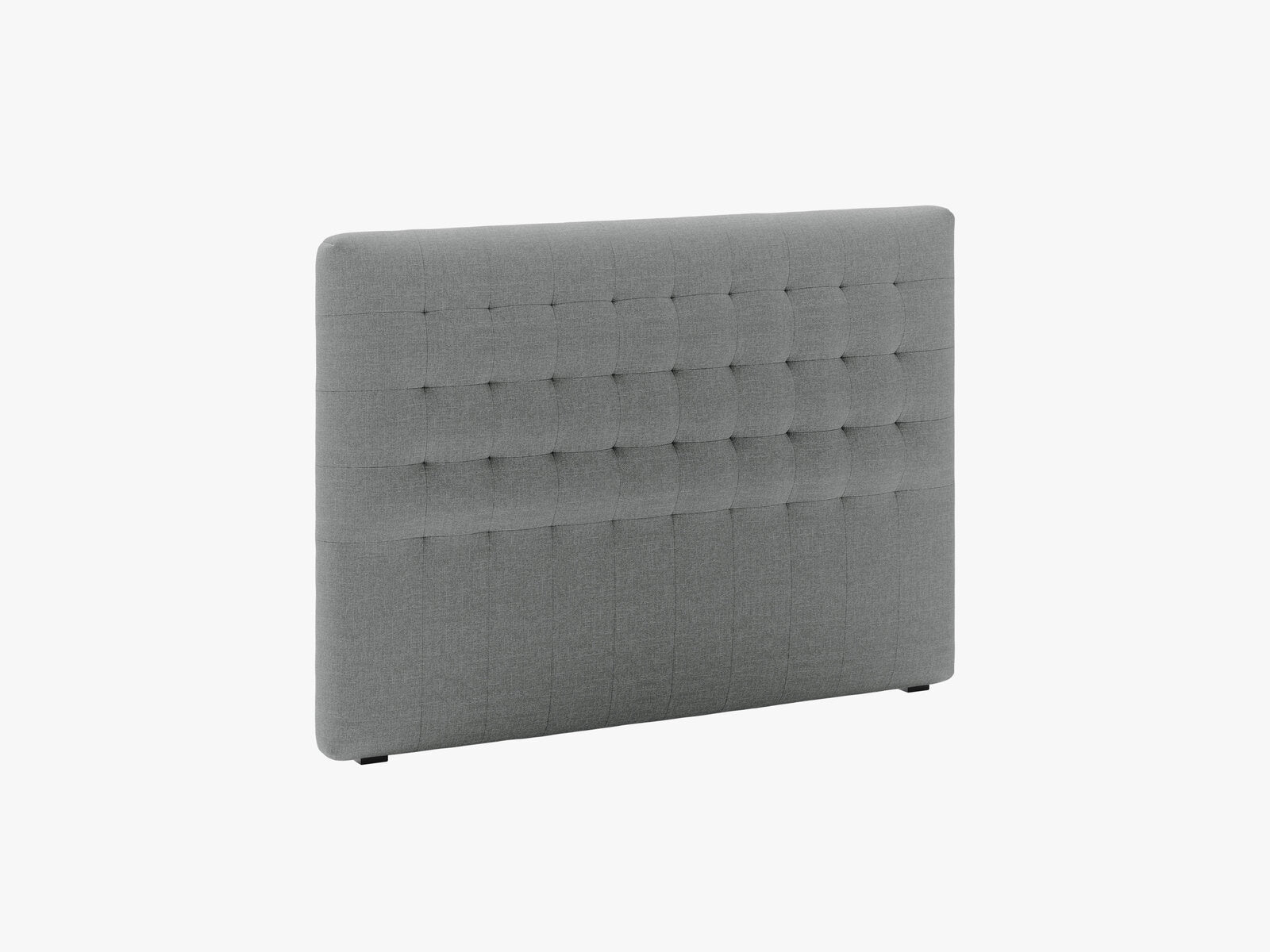 Micadoni Nova Samtiger Kopfteil 120 cm (H 95 cm) Strukturierter Stoff Liberty Grau 140x95
