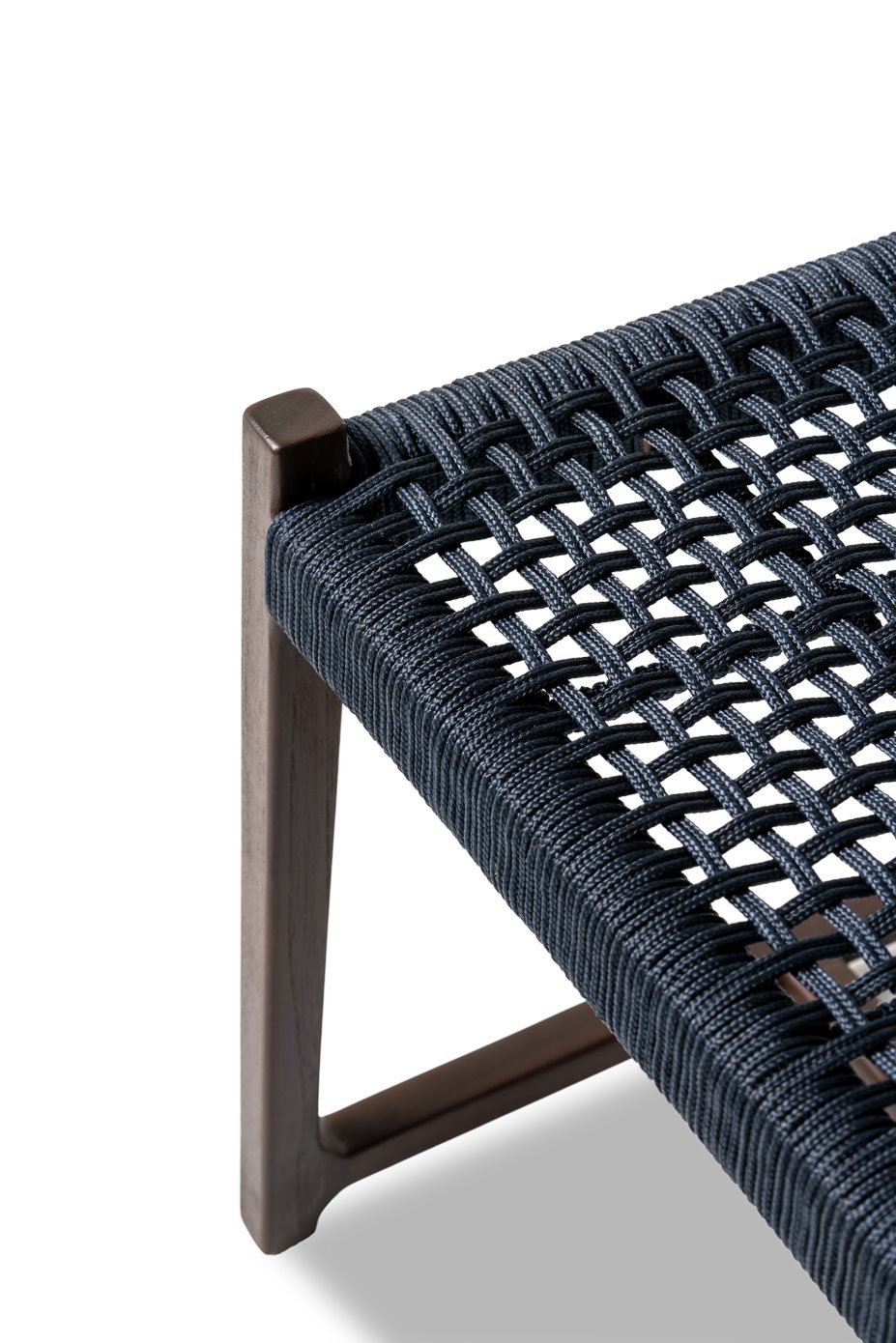 Jesper Home Outdoor-Stuhl Kuwana Indigo-Weave Gestell Espresso