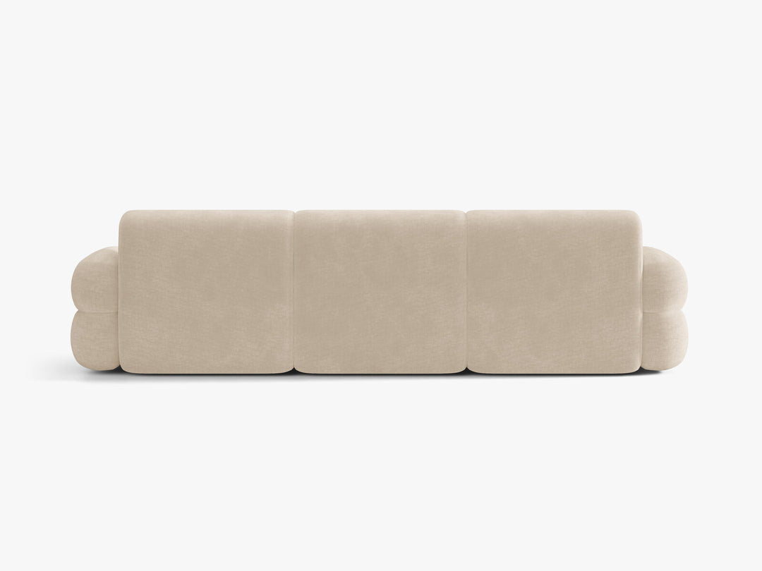Micadoni Neo Modulares Sofa 4-Sitzer Chenille Golden Helles Beige