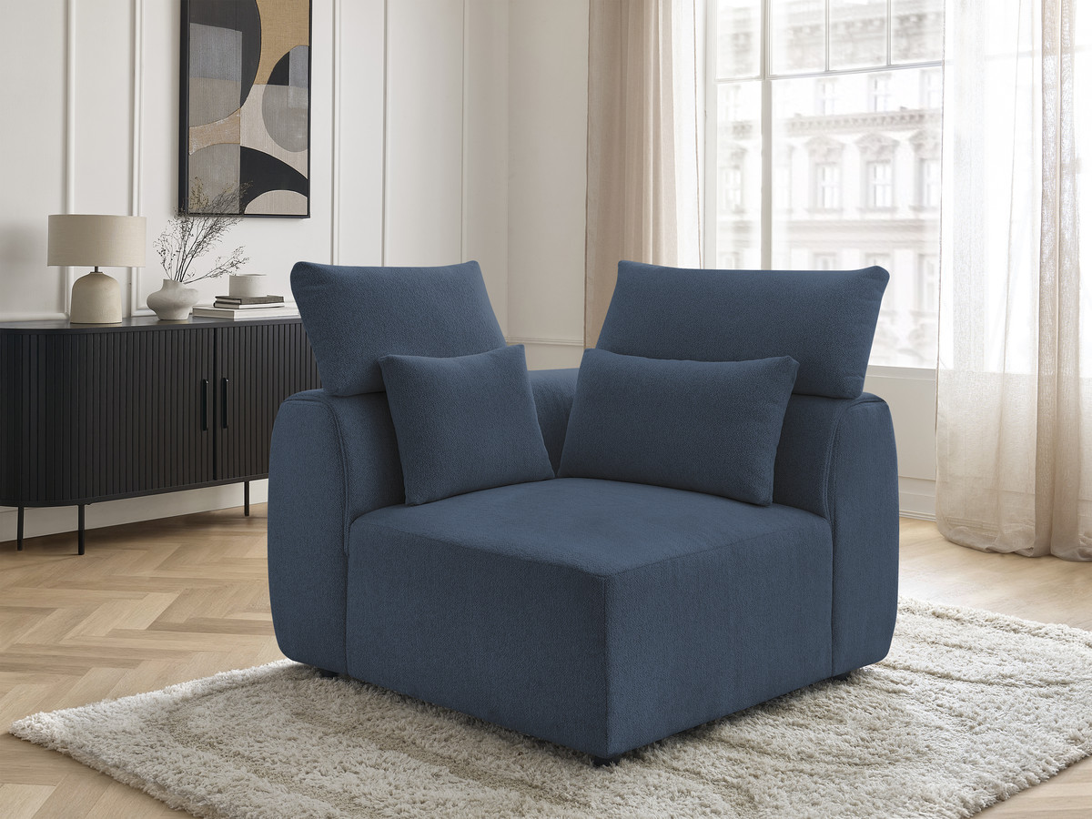 Bobochic Jana Eckmodul Melange-Stoff Blau