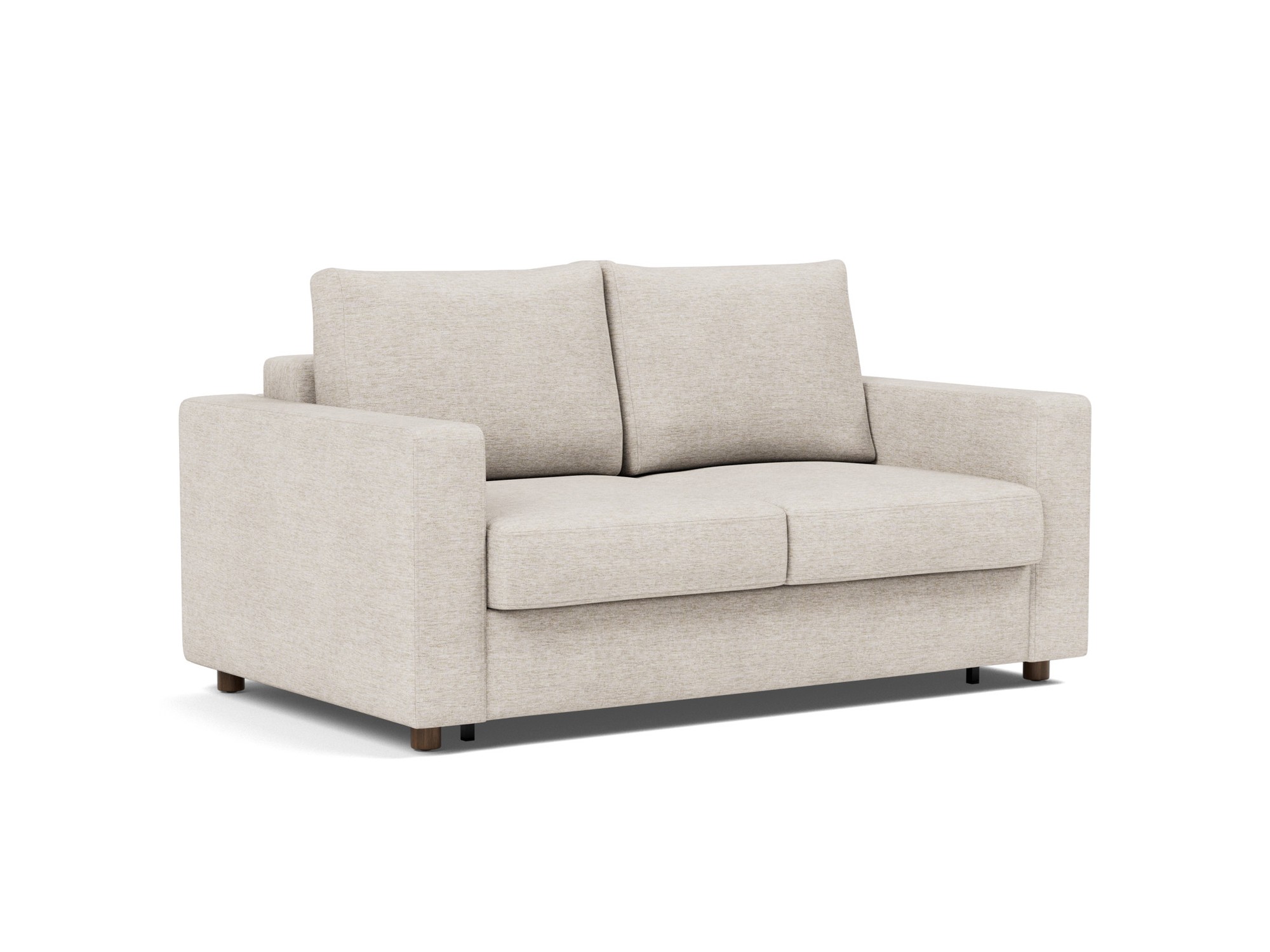 Schlafsofa Neah mit Standard-Armlehnen 140 Chenille Yuveno 470-Natural
