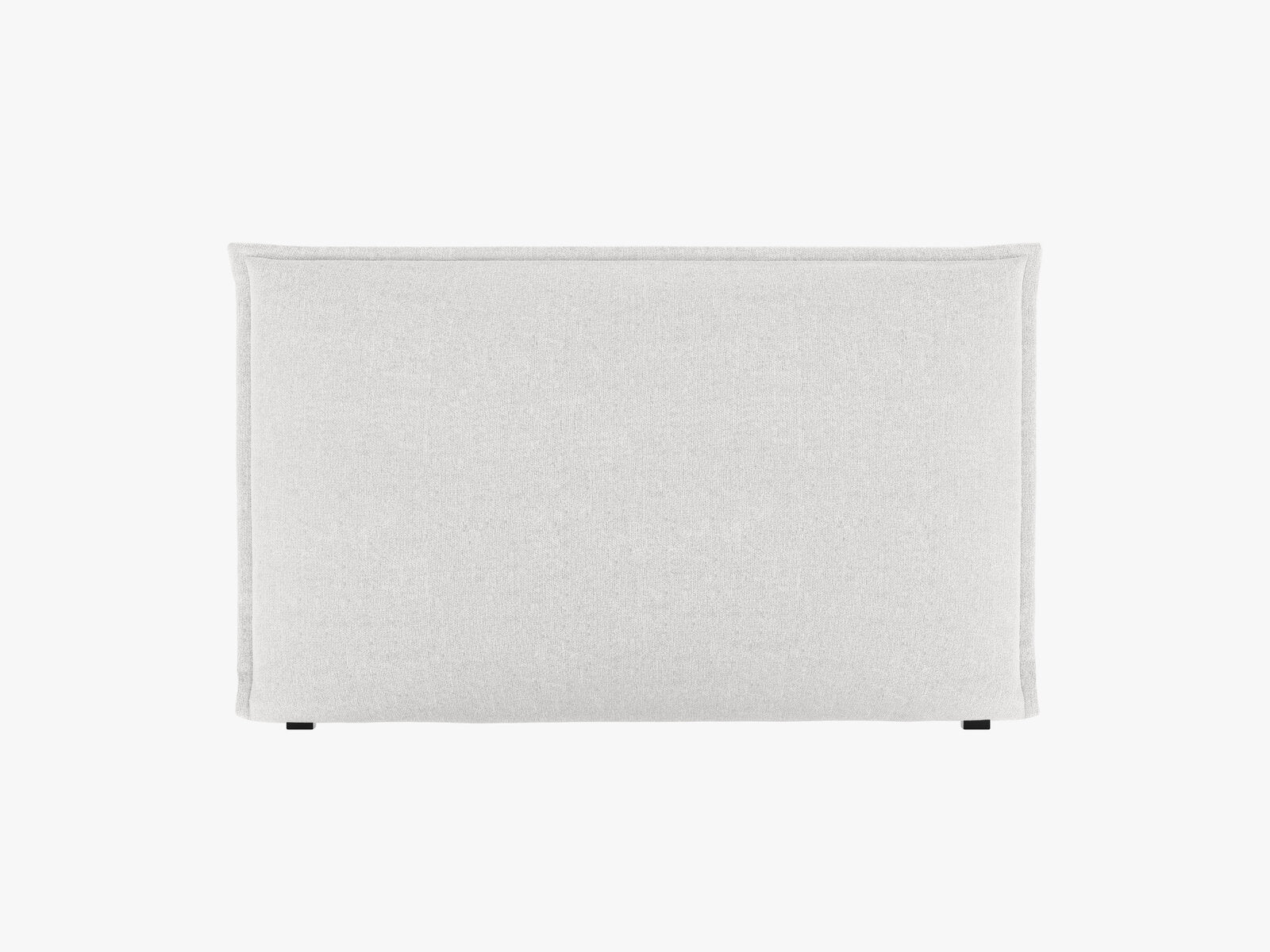 Micadoni Monica Samtiger Kopfteil 140 cm (H 95 cm) Chenille Eden Silber 140x95