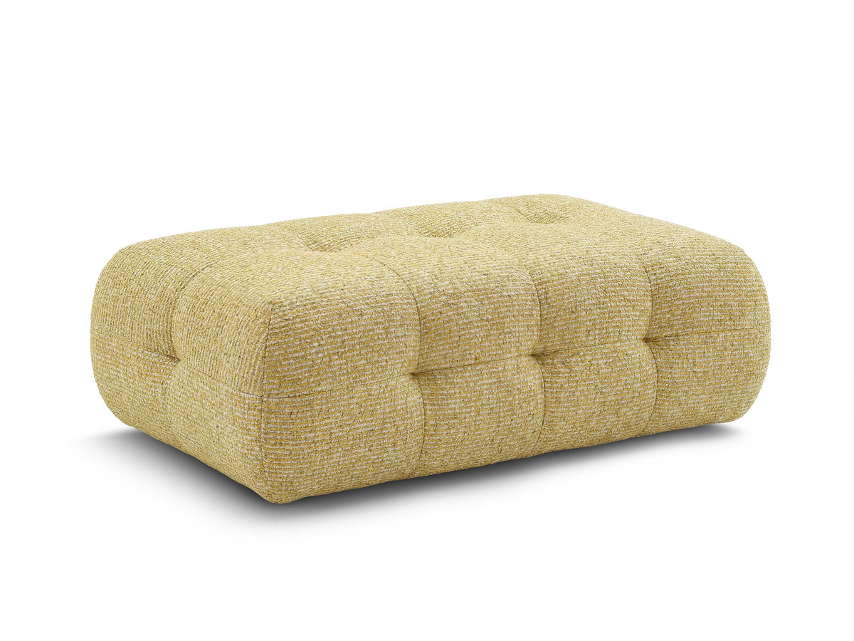 Bobochic Laura Pouf 135 × 84 cm Melange-Stoff Gelb