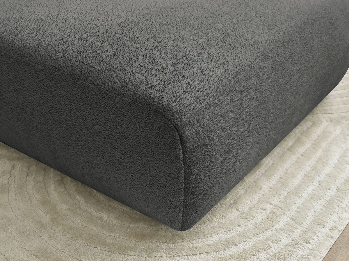 Bobochic Lucien Pouf Stoff Dunkelgrau