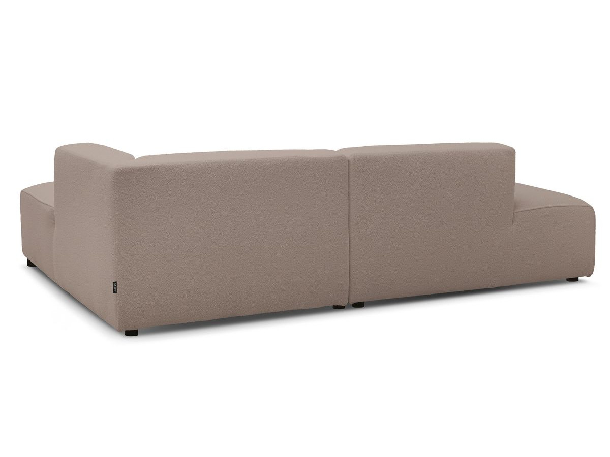 Bobochic Megeve Ecksofa Bouclé-Stoff Braun Ecke rechts
