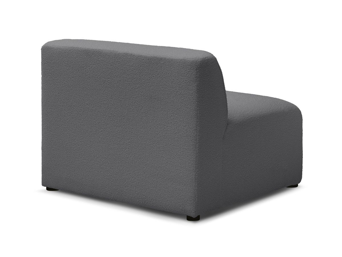 Bobochic Megeve Sofamodul 1-Sitzer Bouclé-Stoff Dunkelgrau