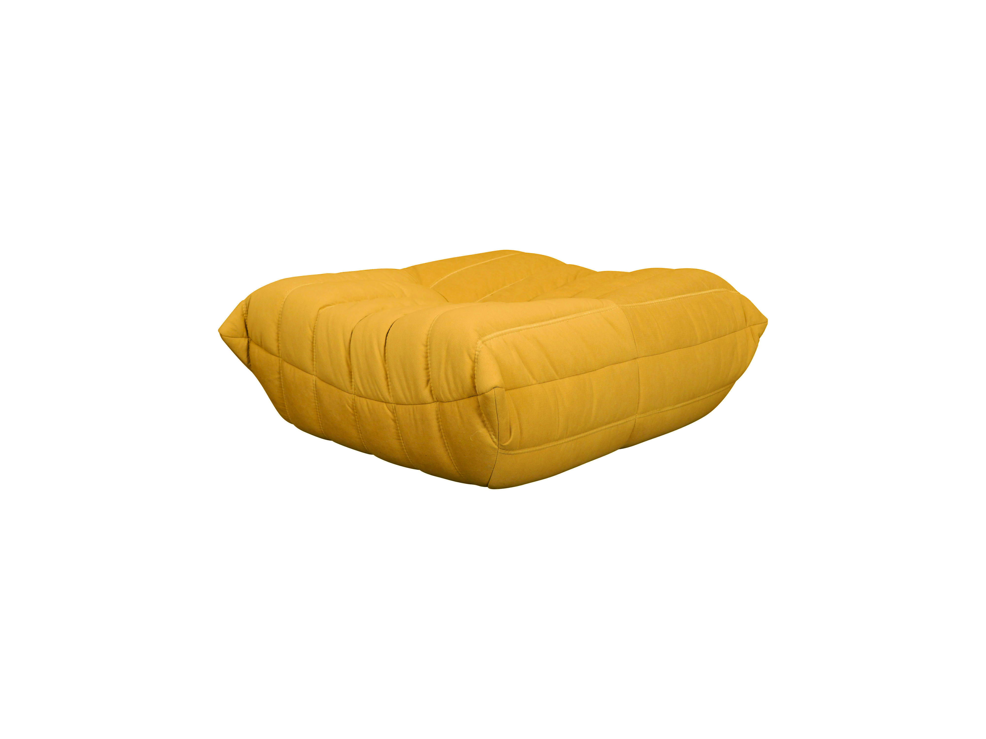 Livin Hill Set Nua: Sessel 87 cm + Fußhocker Senfgelb