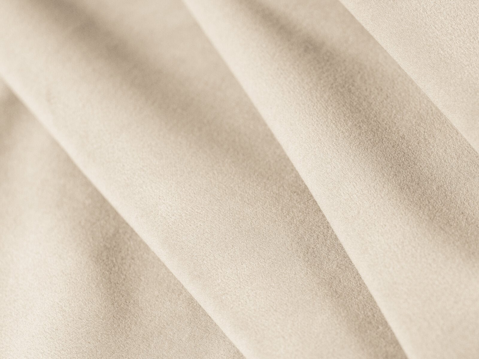 Micadoni Schlaf-Ecksofa Jodie 3-Sitzer Links Samt Helles Beige