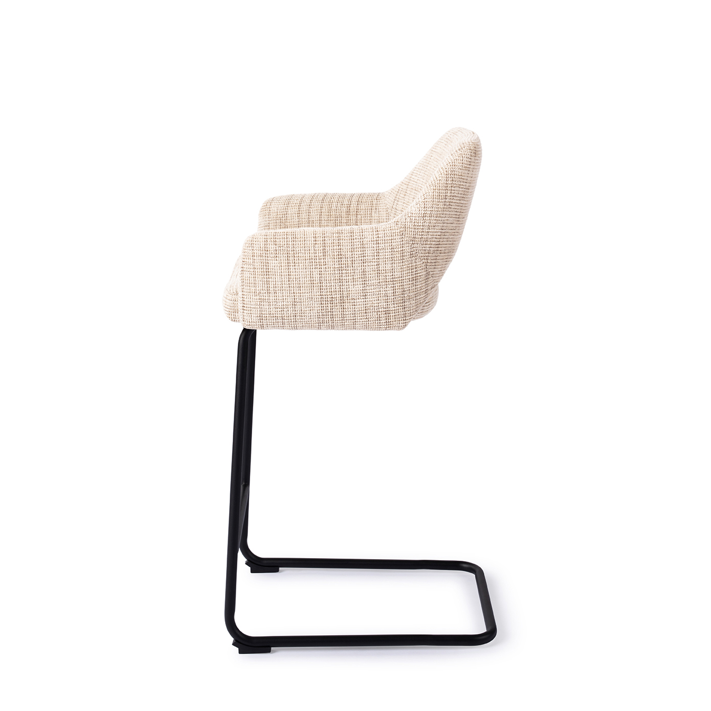 Jesper Home Barhocker Yanai Caramel Grid Arch Schwarz Tresenhöhe 65 cm