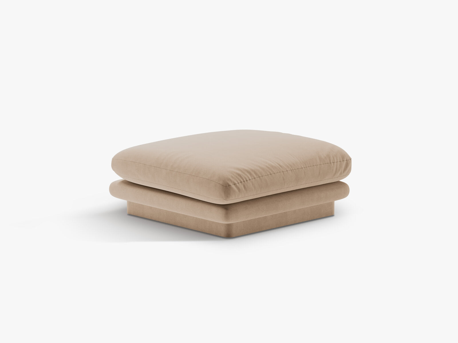 Micadoni Hocker Torino 1-Sitzer Samt Sand