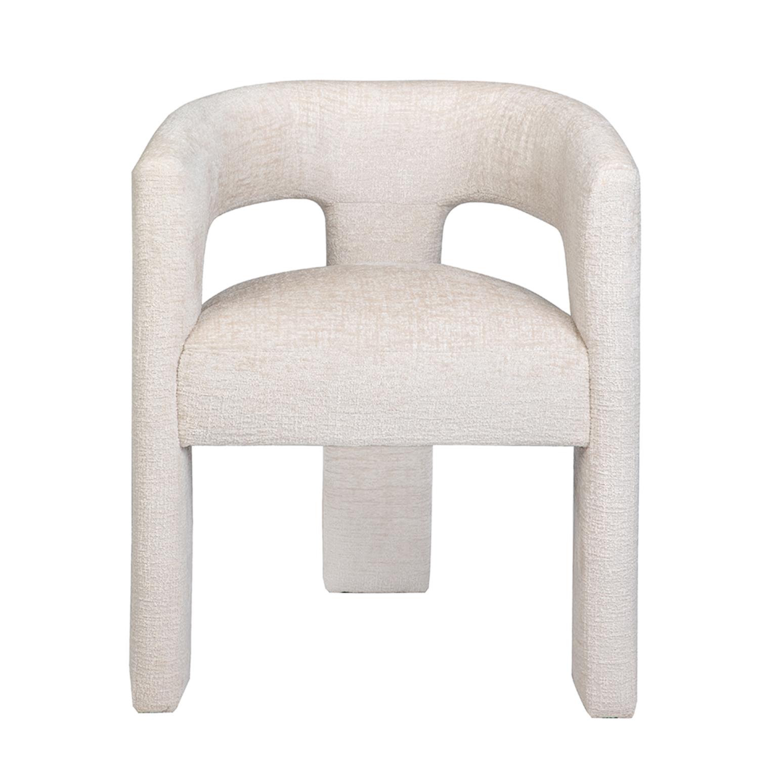 Livin Hill Set Avola: Esstisch 127 cm + 4× Polsterstuhl Leith Hellbeige, Tisch Walnuss